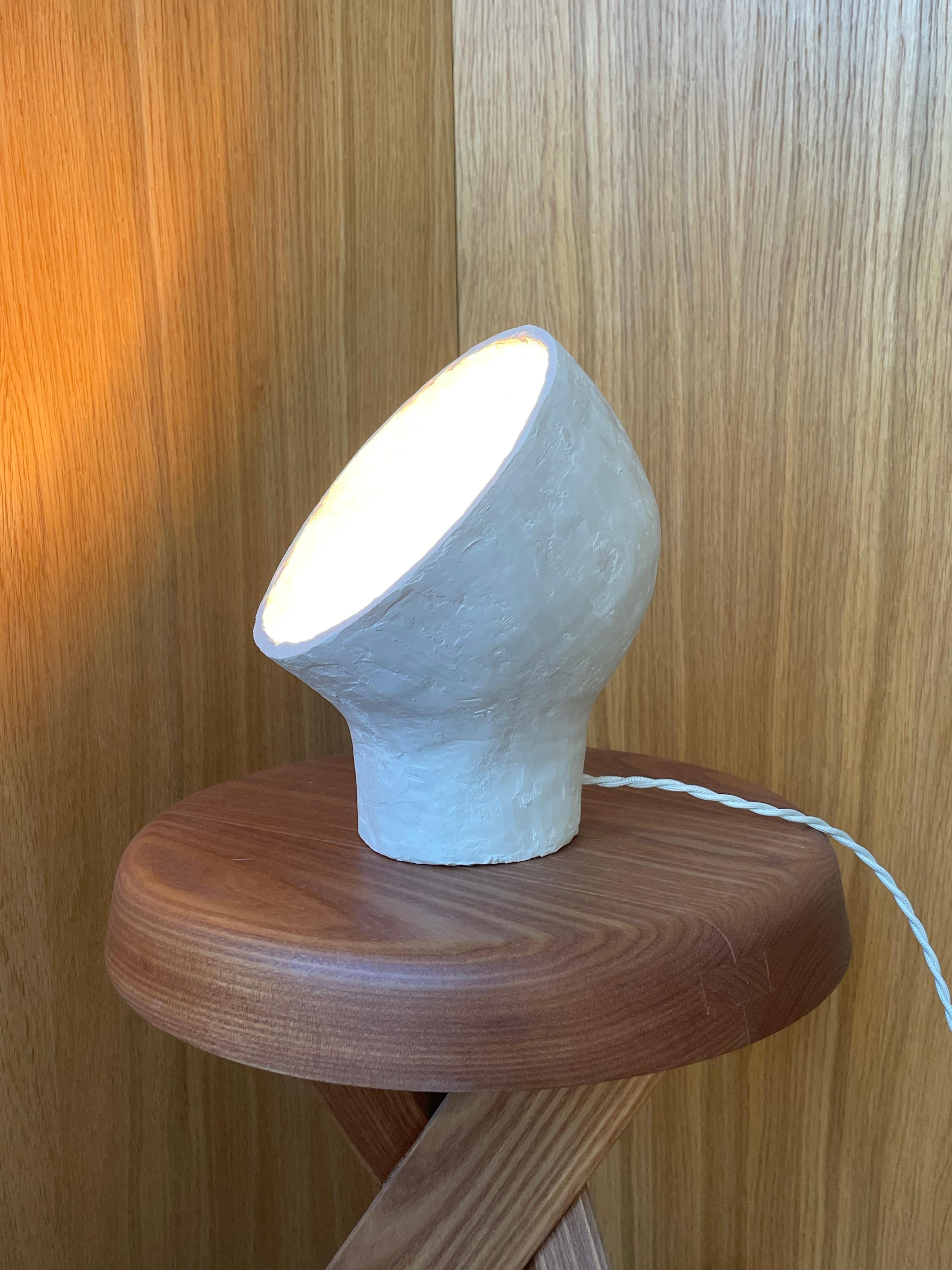 Lámpara de gres blanco Stanza 1 de Renzo Maar Posmoderno en venta