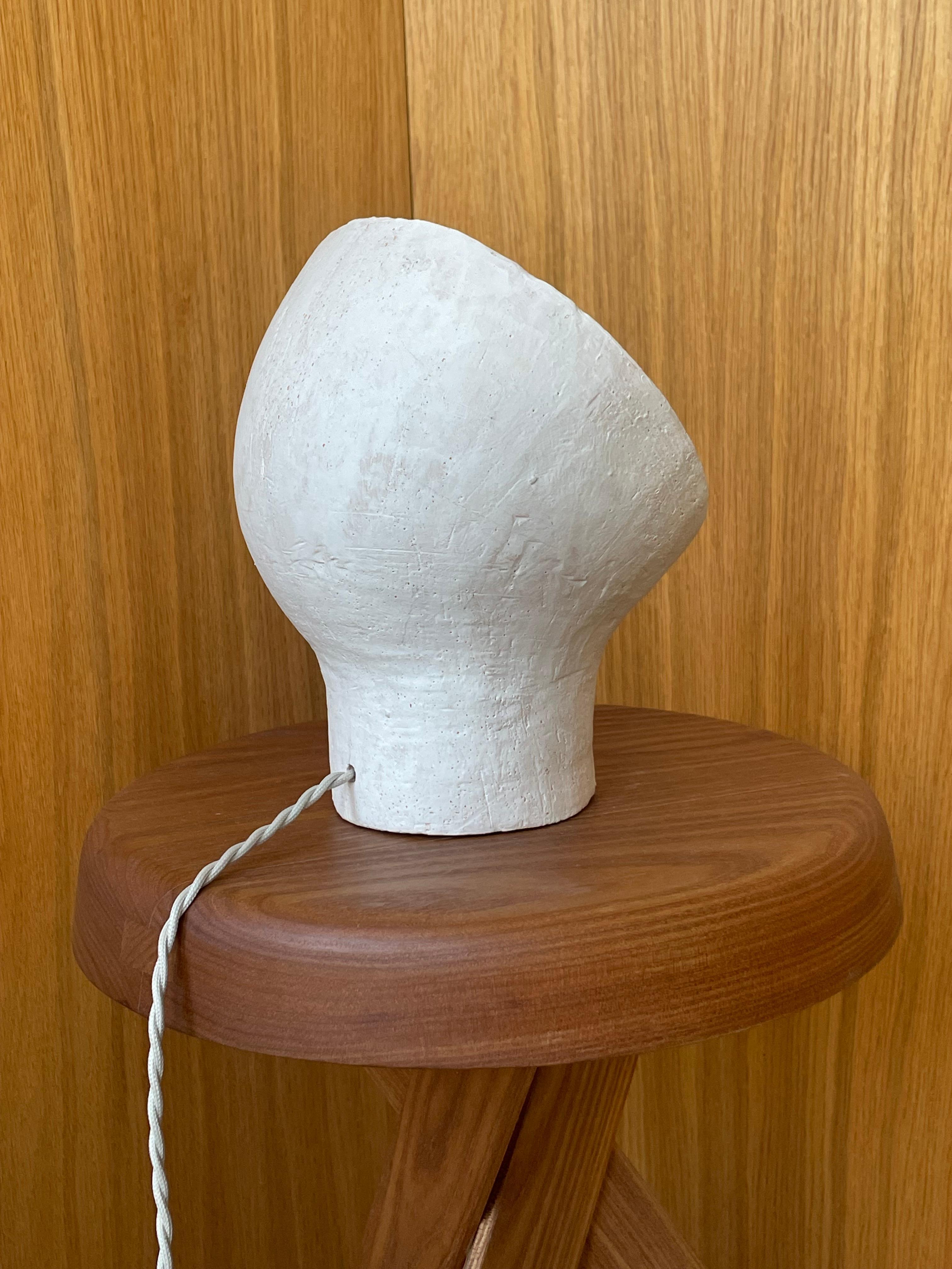 Lámpara de gres blanco Stanza 2 by Renzo Maar Posmoderno en venta