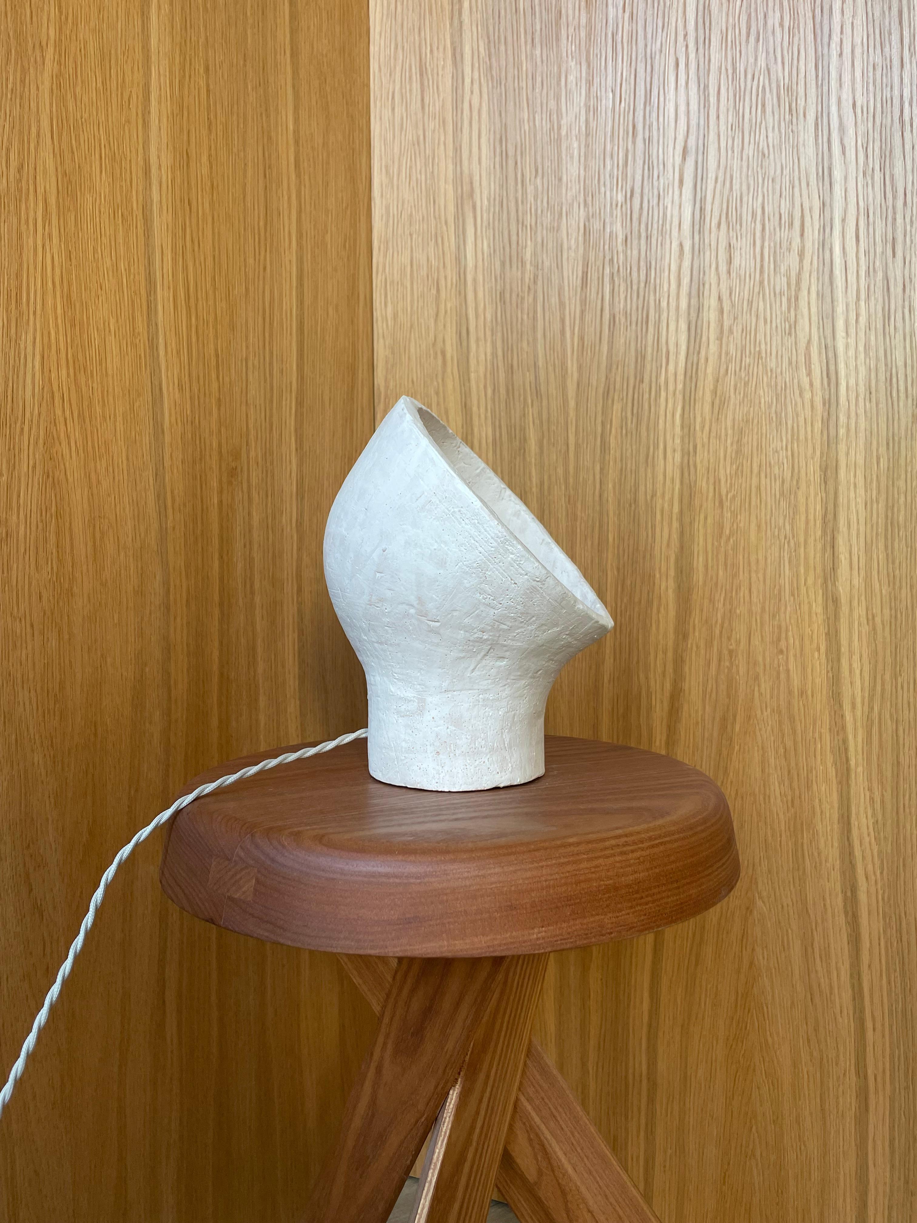 Lámpara de gres blanco Stanza 2 by Renzo Maar Cerámico en venta