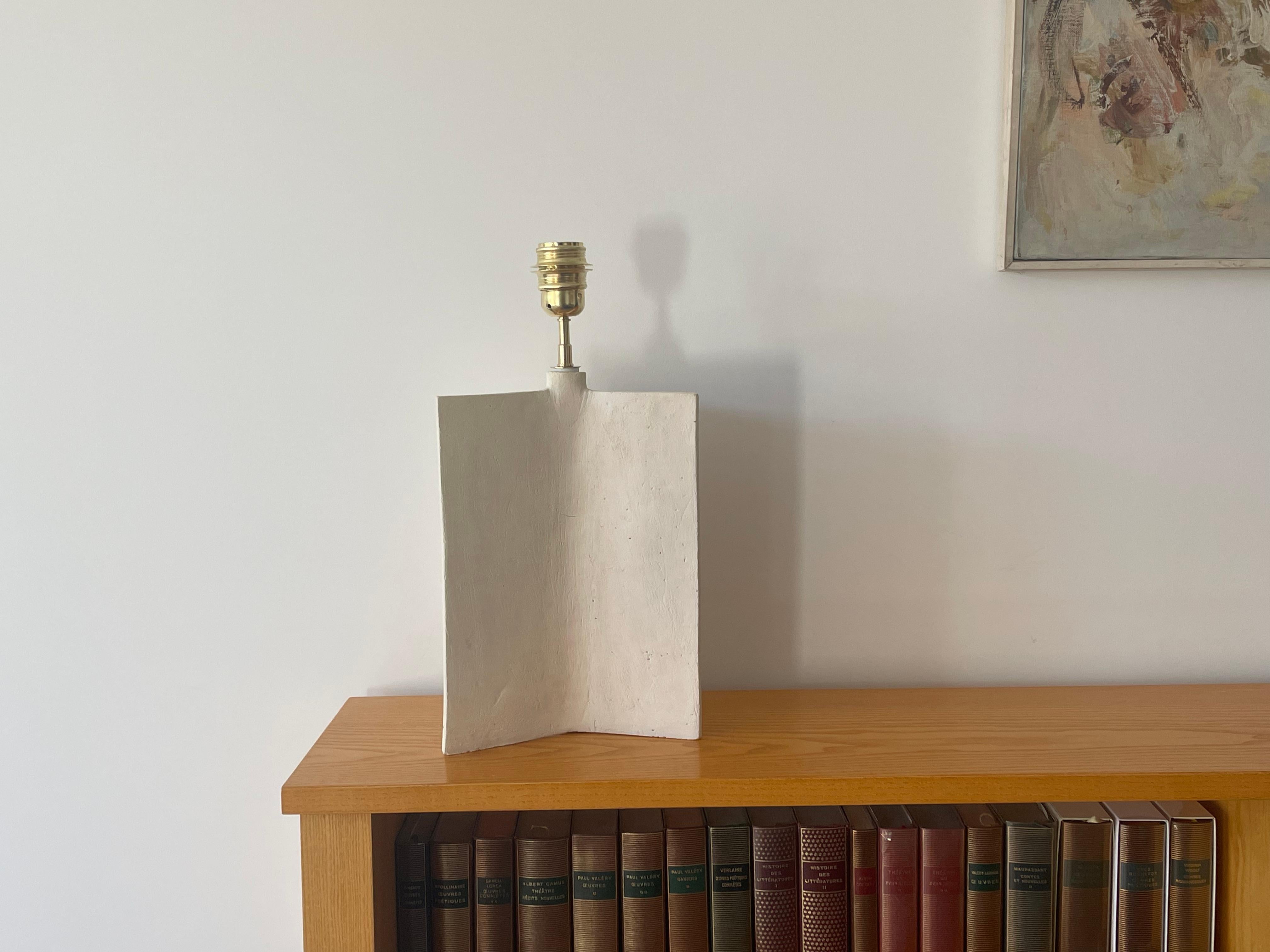 Postmoderne Lampe en grès blanc Stella di Mare by Renzo Maar en vente