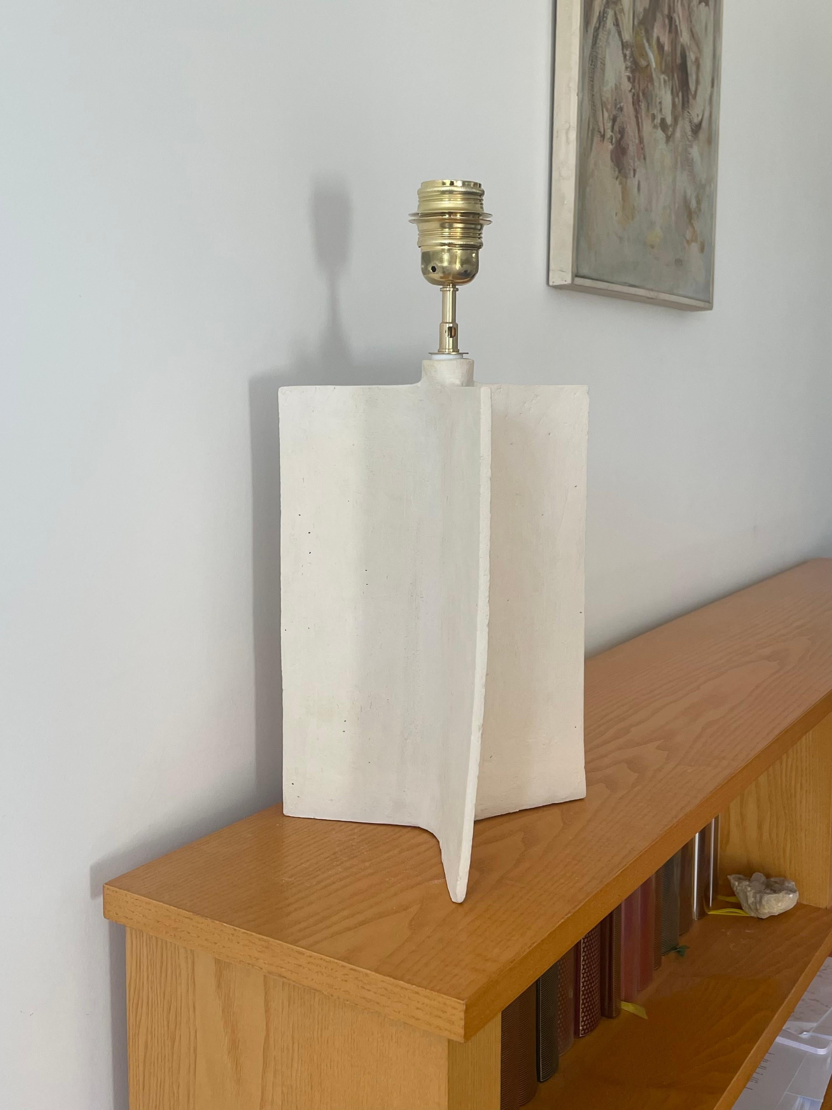 Céramique Lampe en grès blanc Stella di Mare by Renzo Maar en vente