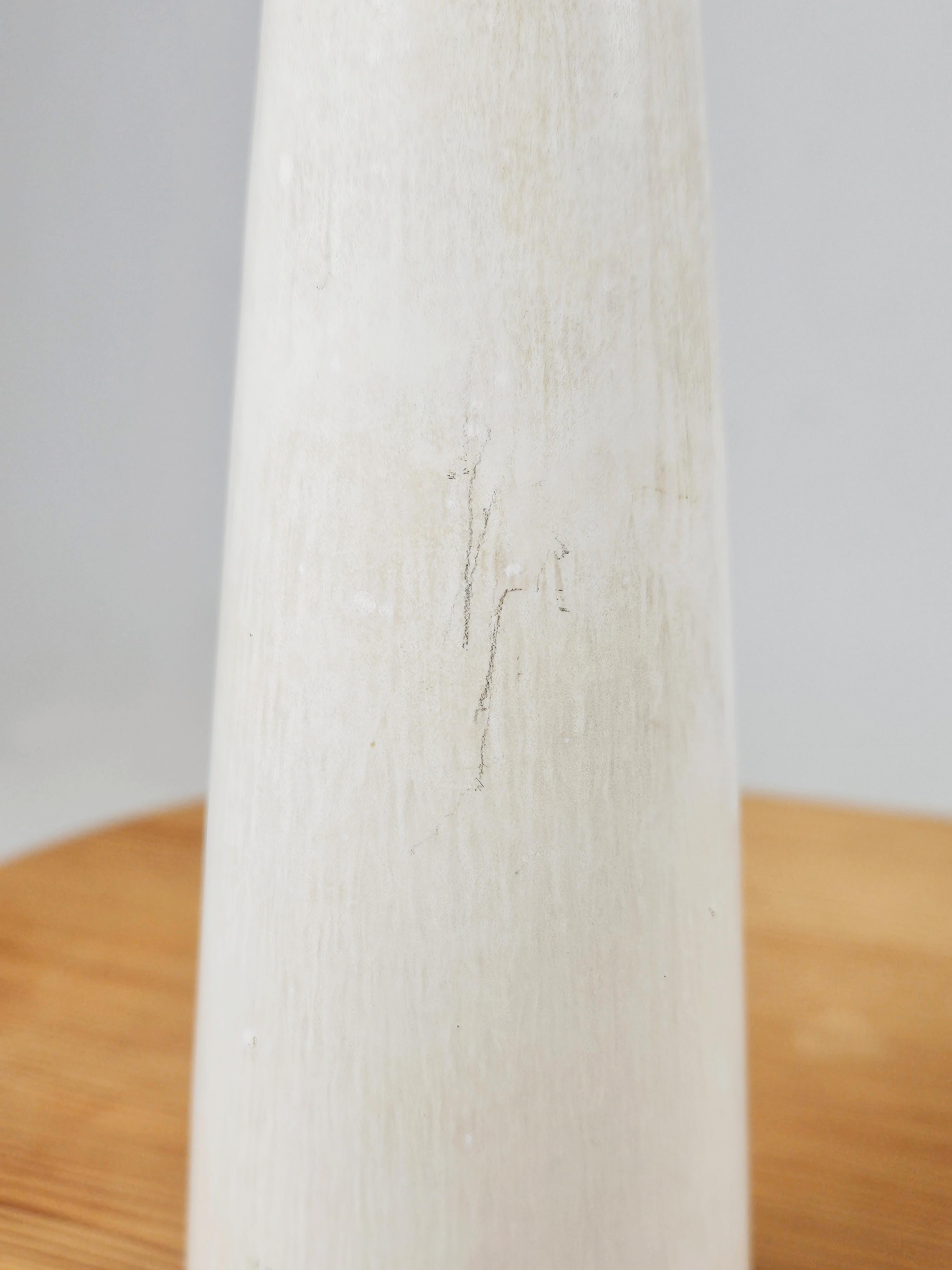 White stoneware vase by Carl-Harry Stålhane for Rörstrand, Sweden, 1960s For Sale 1