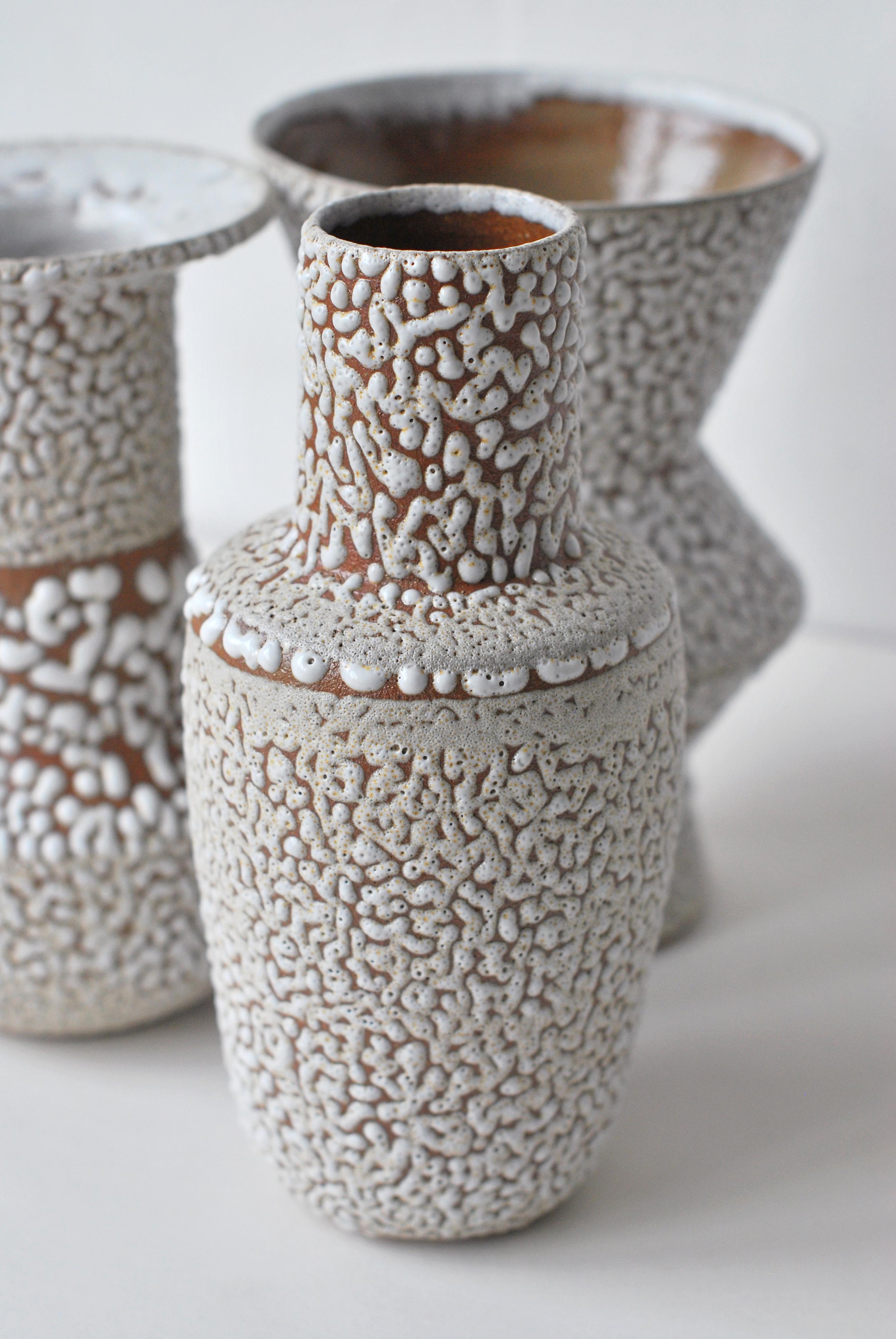 White Stoneware Vase by Moïo Studio 1