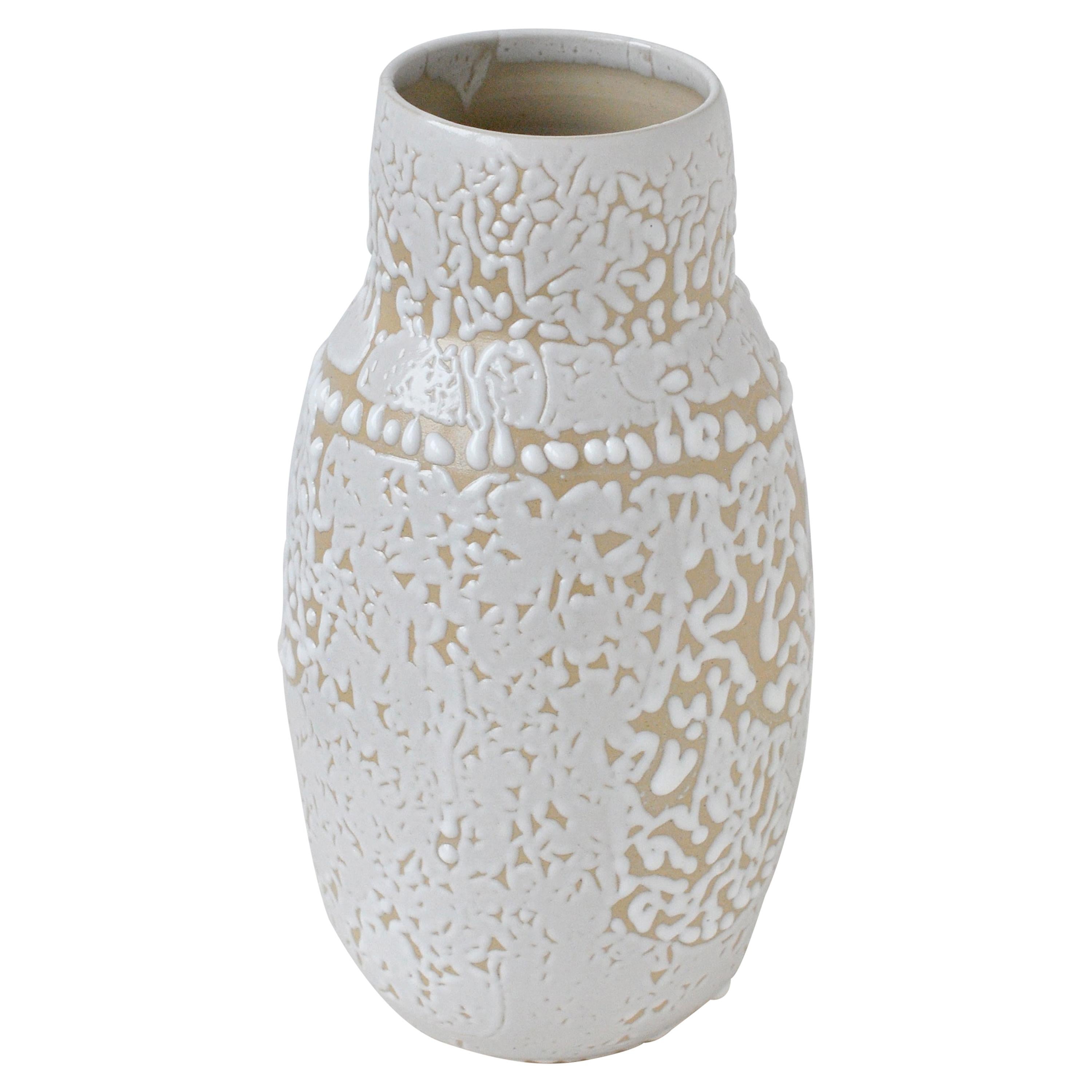 White Stoneware Vase by Moïo Studio
