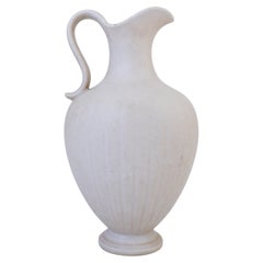 White Stoneware Vase, Gunnar Nylund, Rörstrand, 1950s-1960s