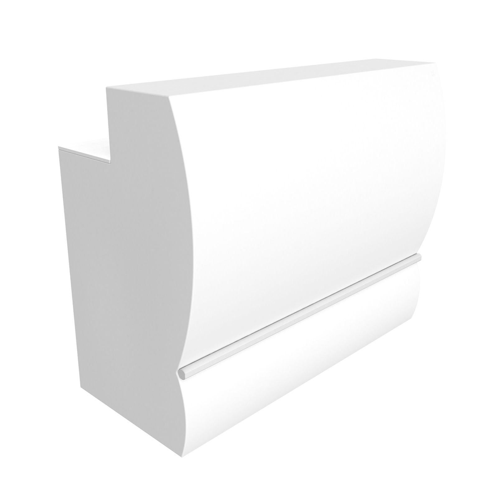 Weißer gerader Spitzenstab von MOWEE
Abmessungen: T68 x B140 x H115 cm.
MATERIAL: Polyethylen und rostfreier Stahl.
Gewicht: 45 kg.
Auch in verschiedenen Farben und Ausführungen (lackiert, nachträglich beleuchtet) erhältlich. Optionaler Radsatz