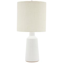 White Striped Delos Lamp by Victoria Morris