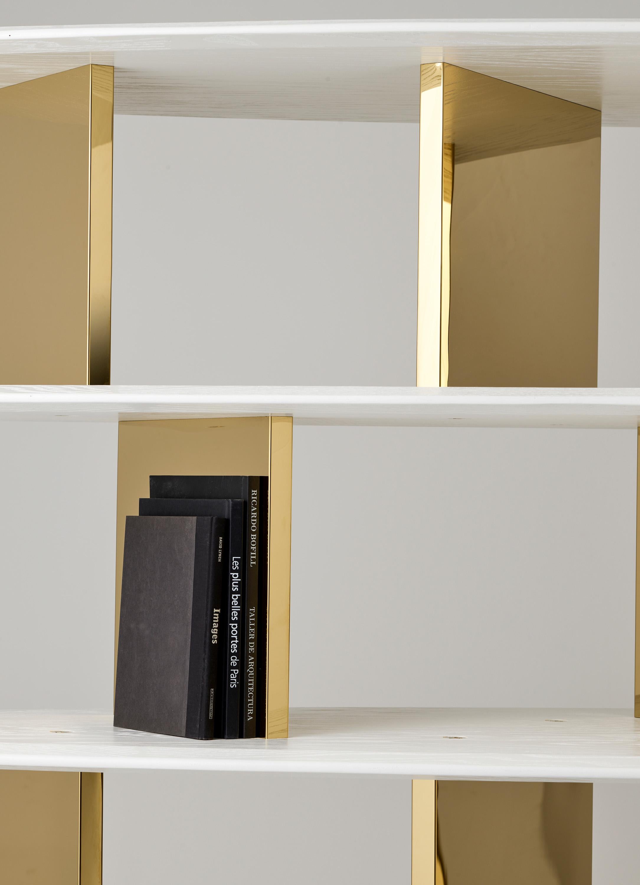 Contemporary White Surfer Bookcase