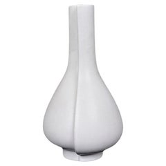 White Surrea Vase by Wilhelm Kage, Swedish Modern, 1940s