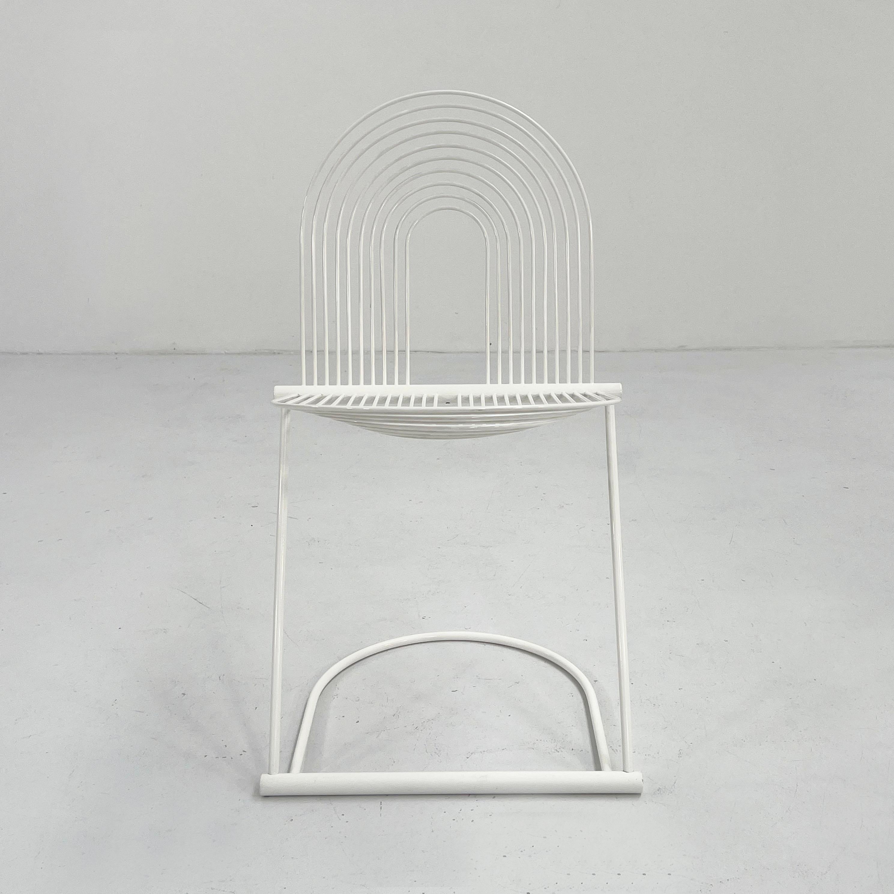 Post-Modern White Swing Chair by Jutta & Herbert Ohl for Rosenthal Lübke, 1980s