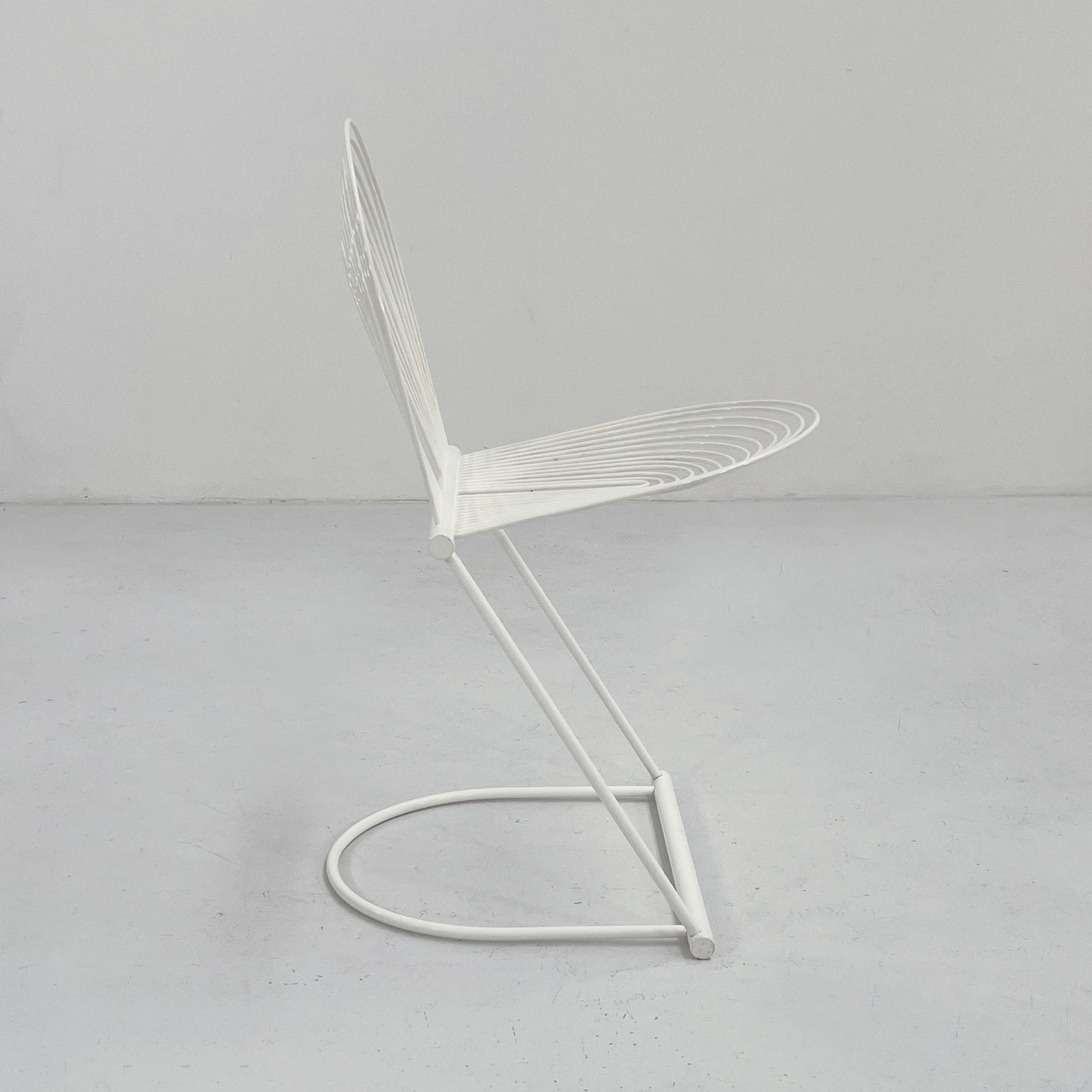 German White Swing Chair by Jutta & Herbert Ohl for Rosenthal Lübke, 1980s