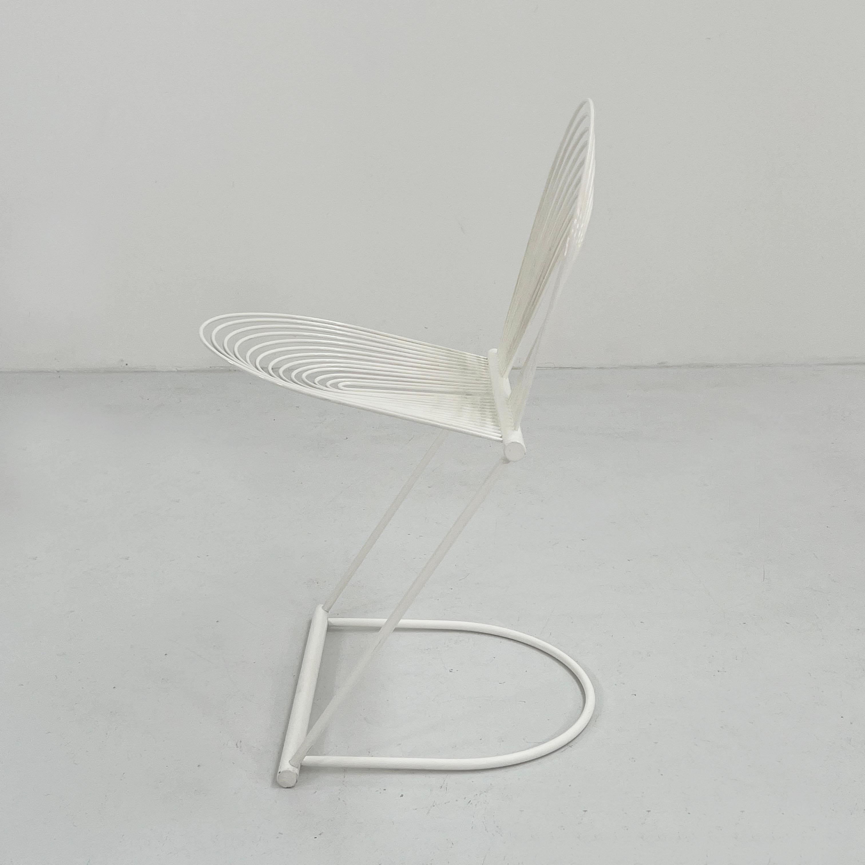 Late 20th Century White Swing Chair by Jutta & Herbert Ohl for Rosenthal Lübke, 1980s
