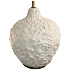 White Swirl Table Lamp