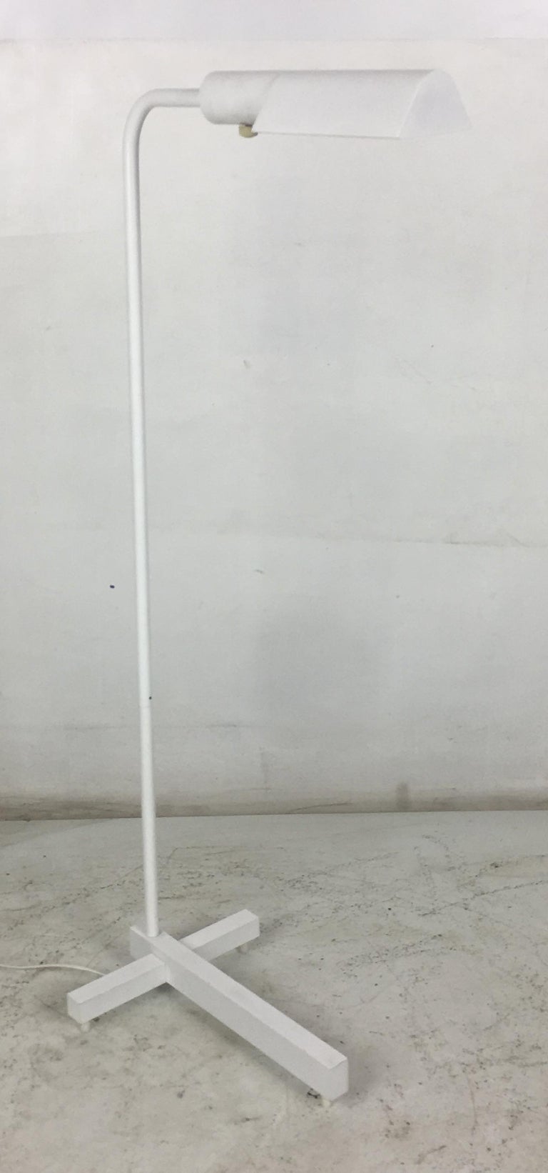 White swivel head Pharmacy Lamp by Casella Lighting For Sale at 1stDibs