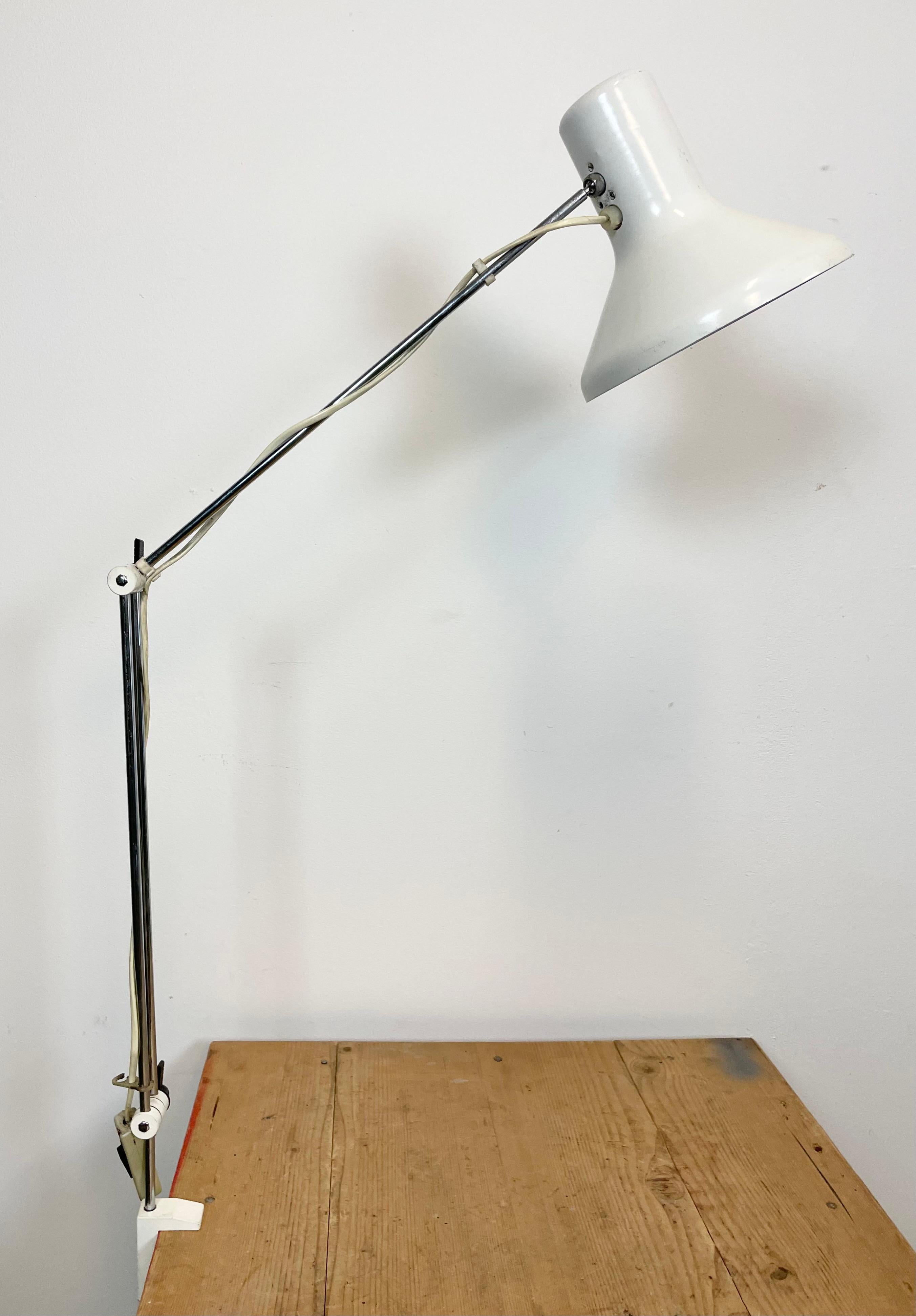 White Table Lamp by Josef Hurka for Napako, 1960s For Sale 3