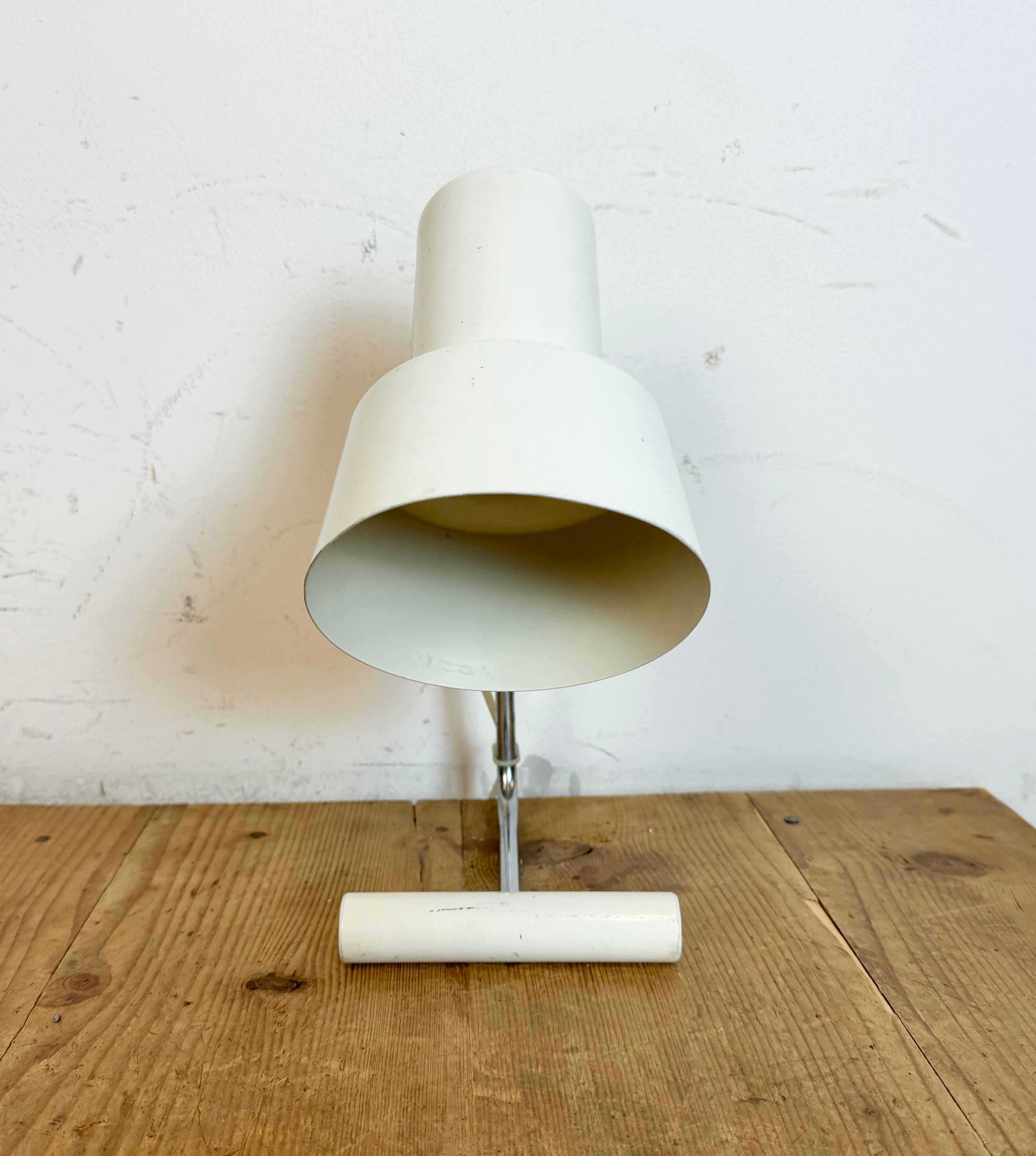 White Table Lamp by Josef Hurka for Napako, 1970s For Sale 4
