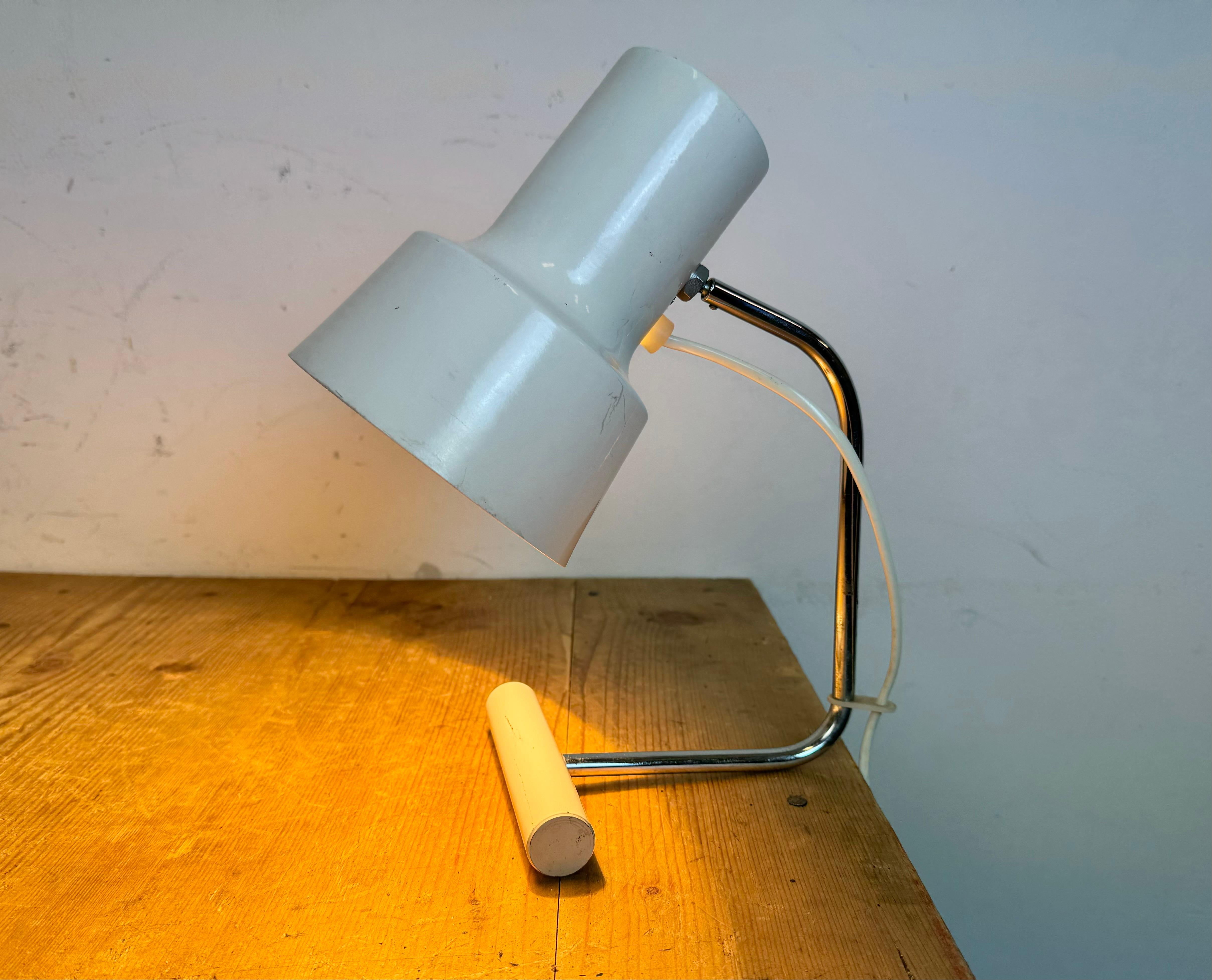 White Table Lamp by Josef Hurka for Napako, 1970s For Sale 6
