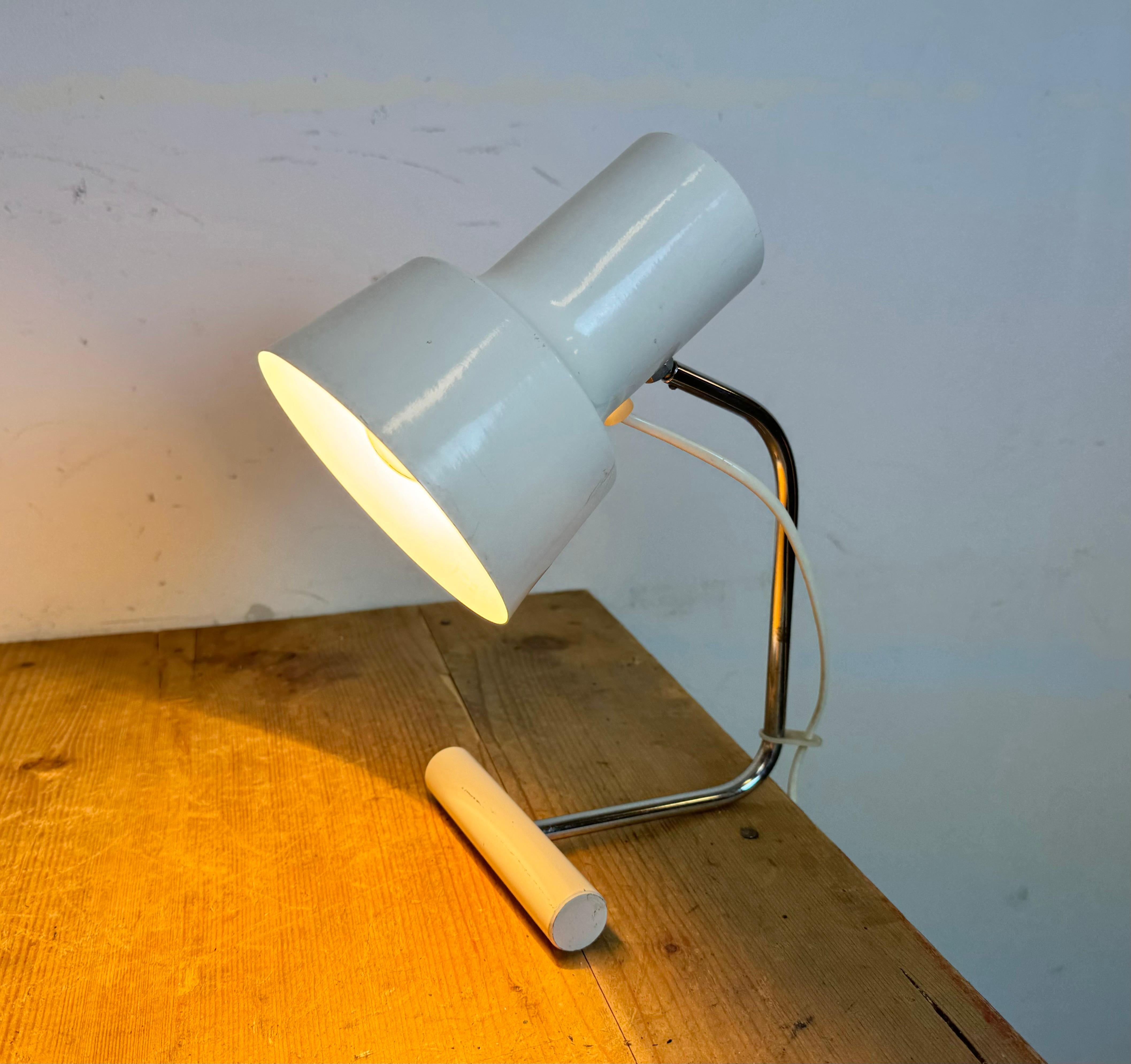 White Table Lamp by Josef Hurka for Napako, 1970s For Sale 11