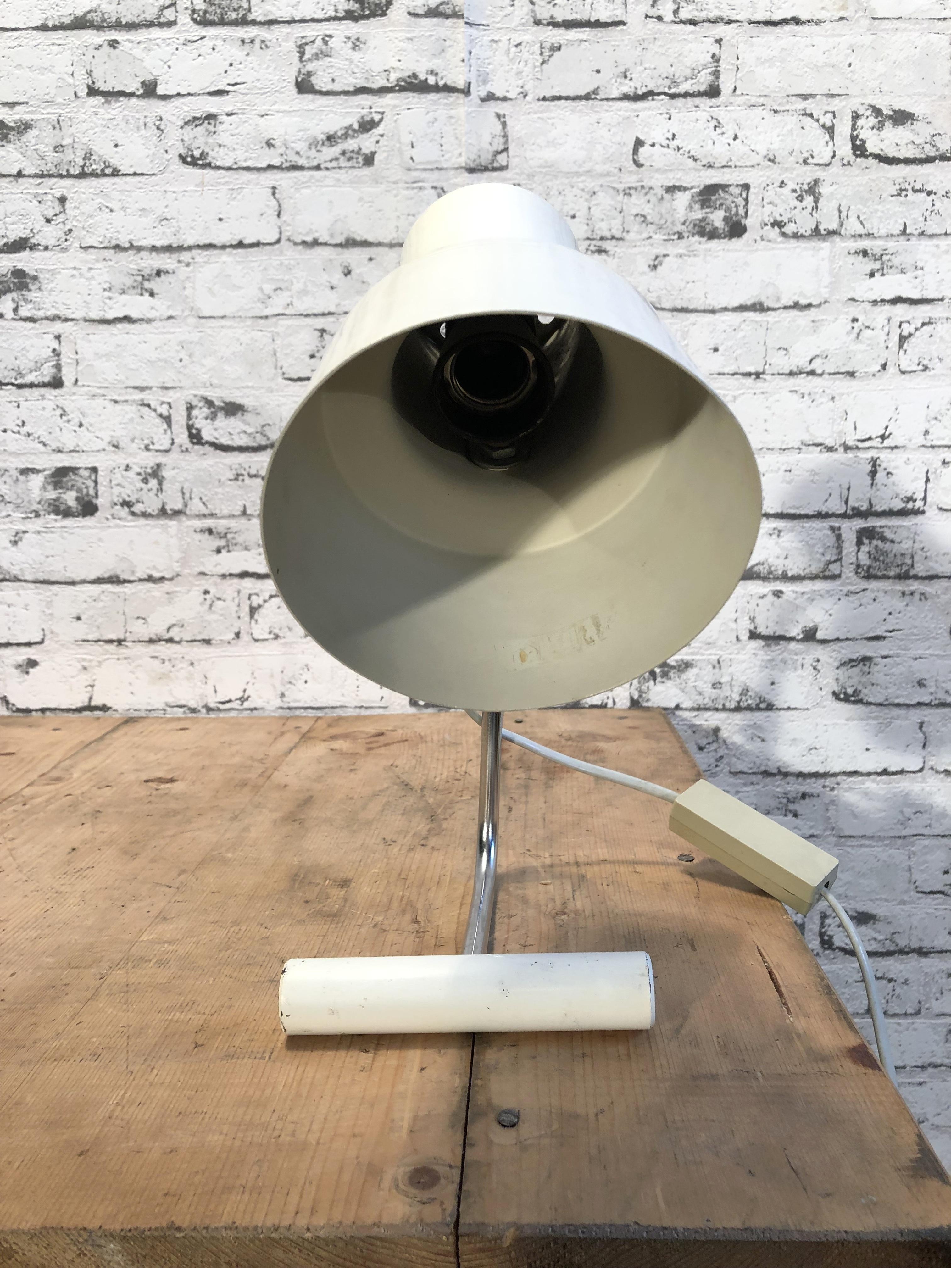 White Table Lamp by Josef Hurka for Napako, 1960s In Good Condition In Kojetice, CZ