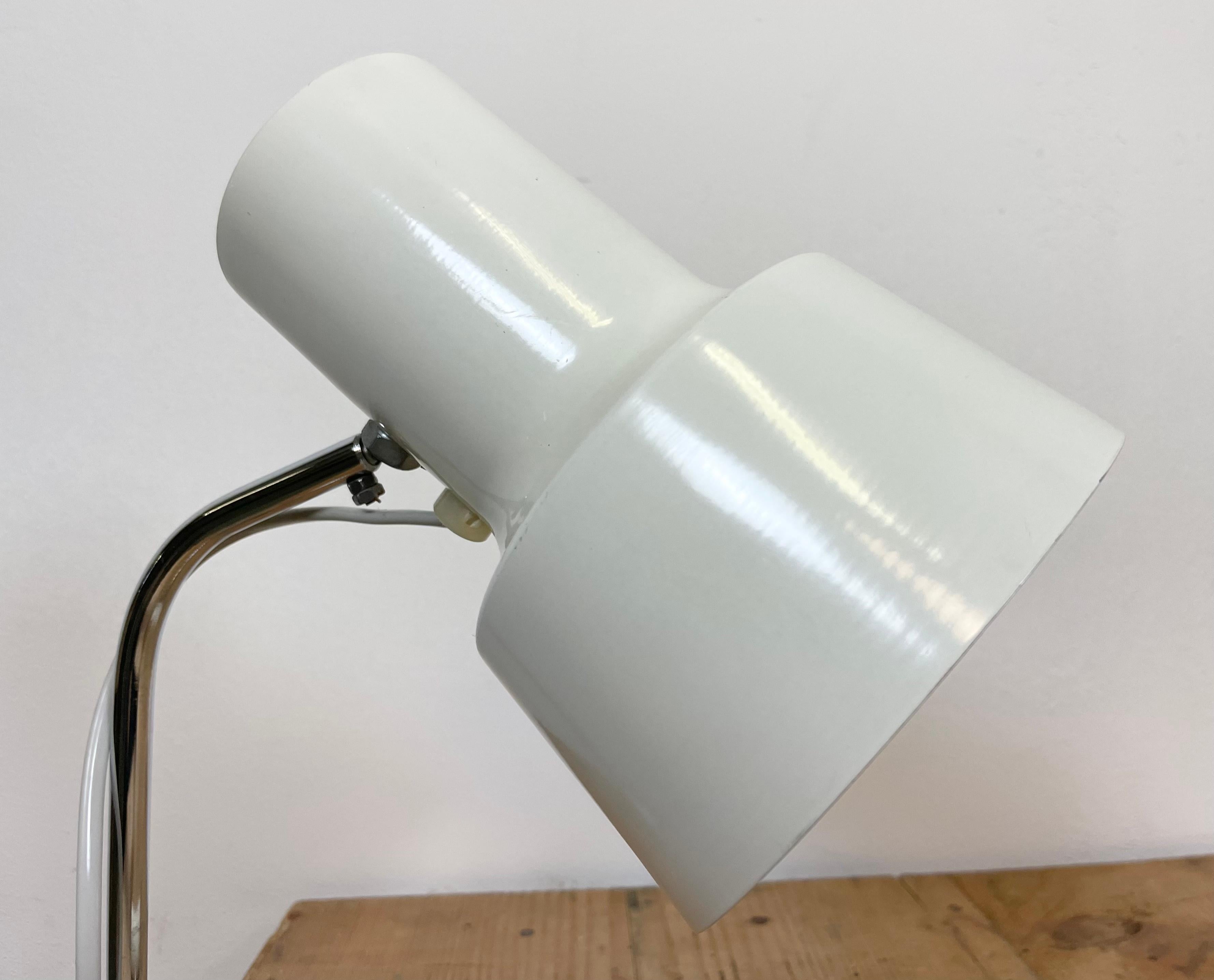 Metal White Table Lamp by Josef Hurka for Napako, 1960s