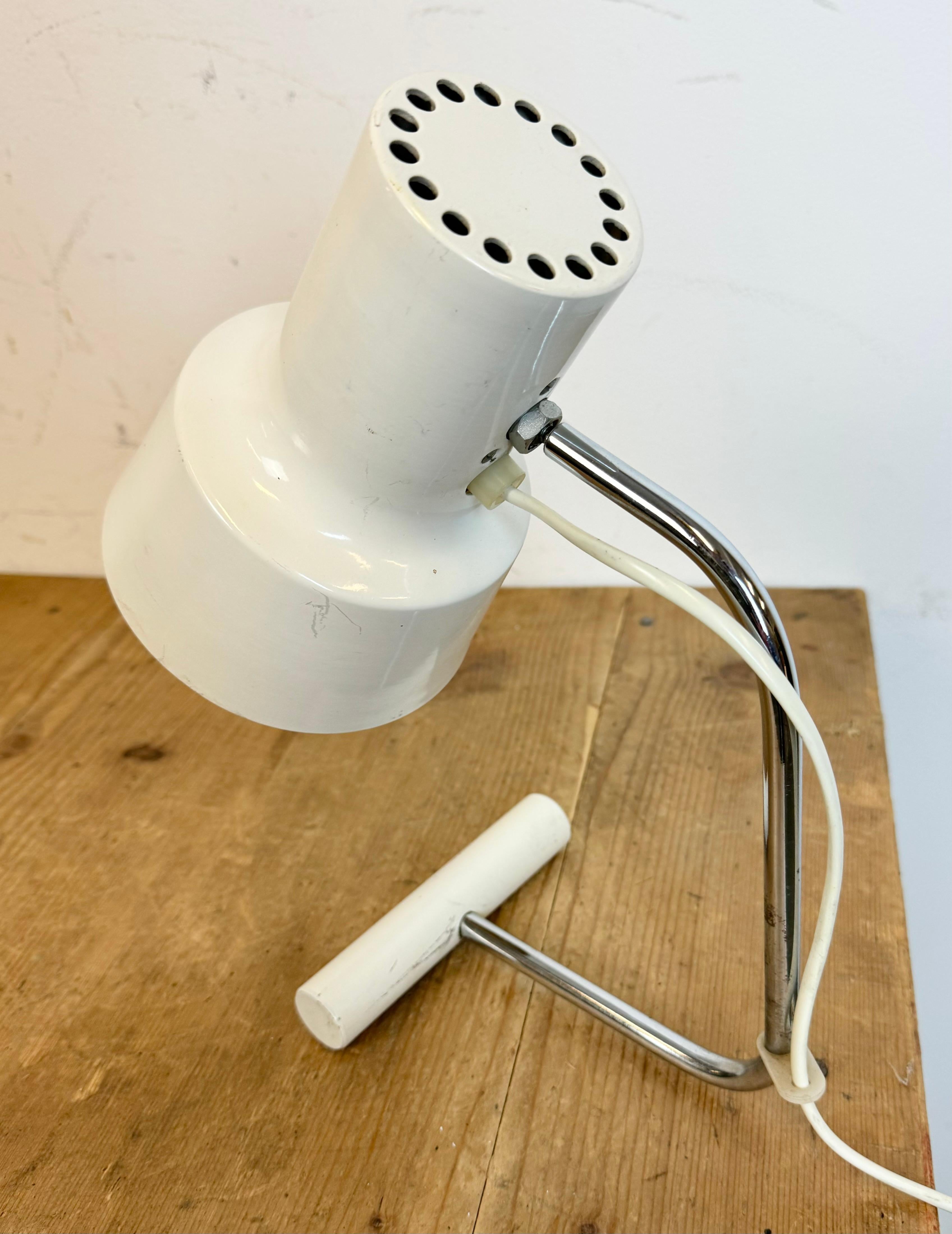 White Table Lamp by Josef Hurka for Napako, 1970s For Sale 2