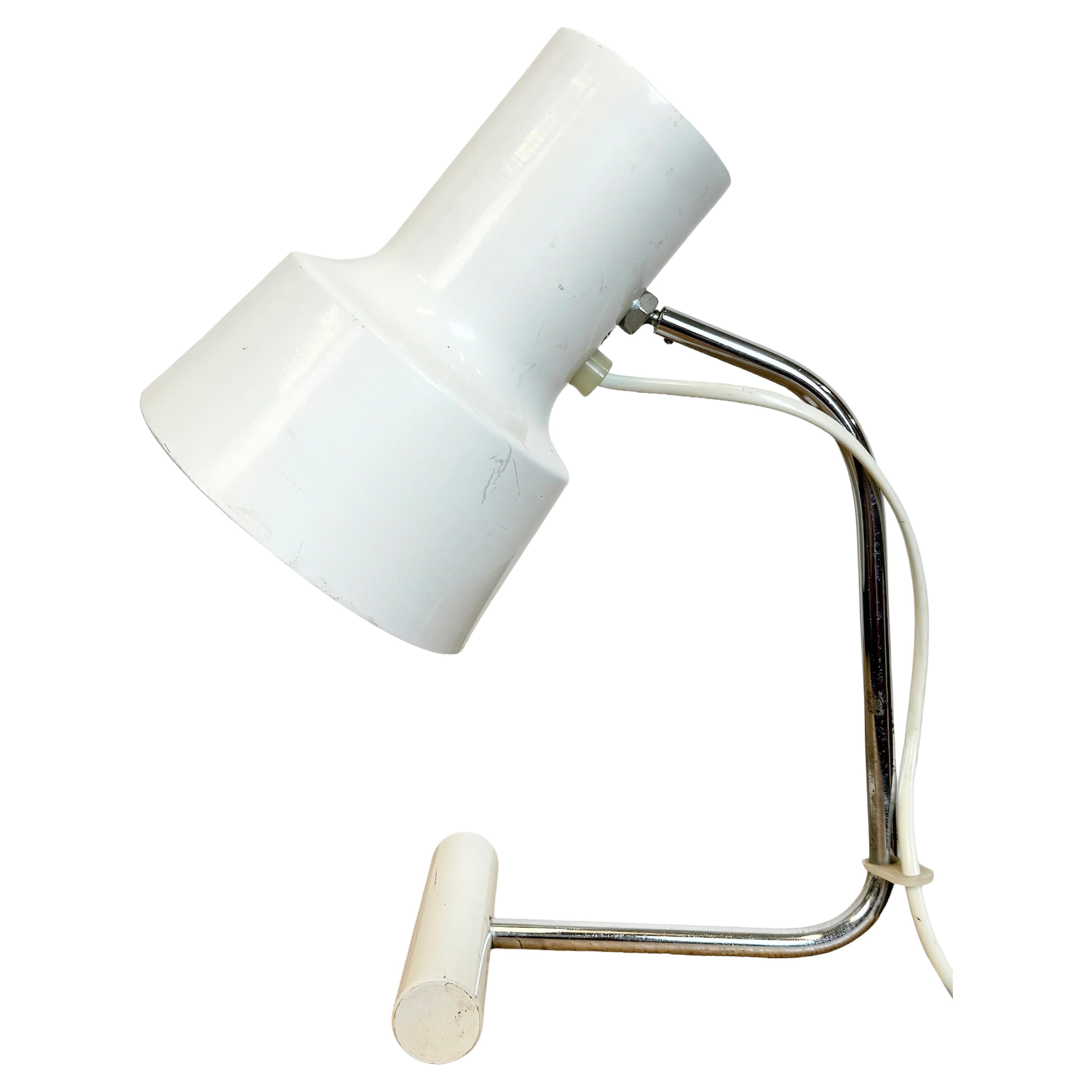 White Table Lamp by Josef Hurka for Napako, 1970s For Sale