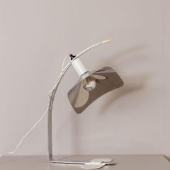 Lámpara de mesa blanca "Corolla" de G. Grignani para Luci, Italia Años 70