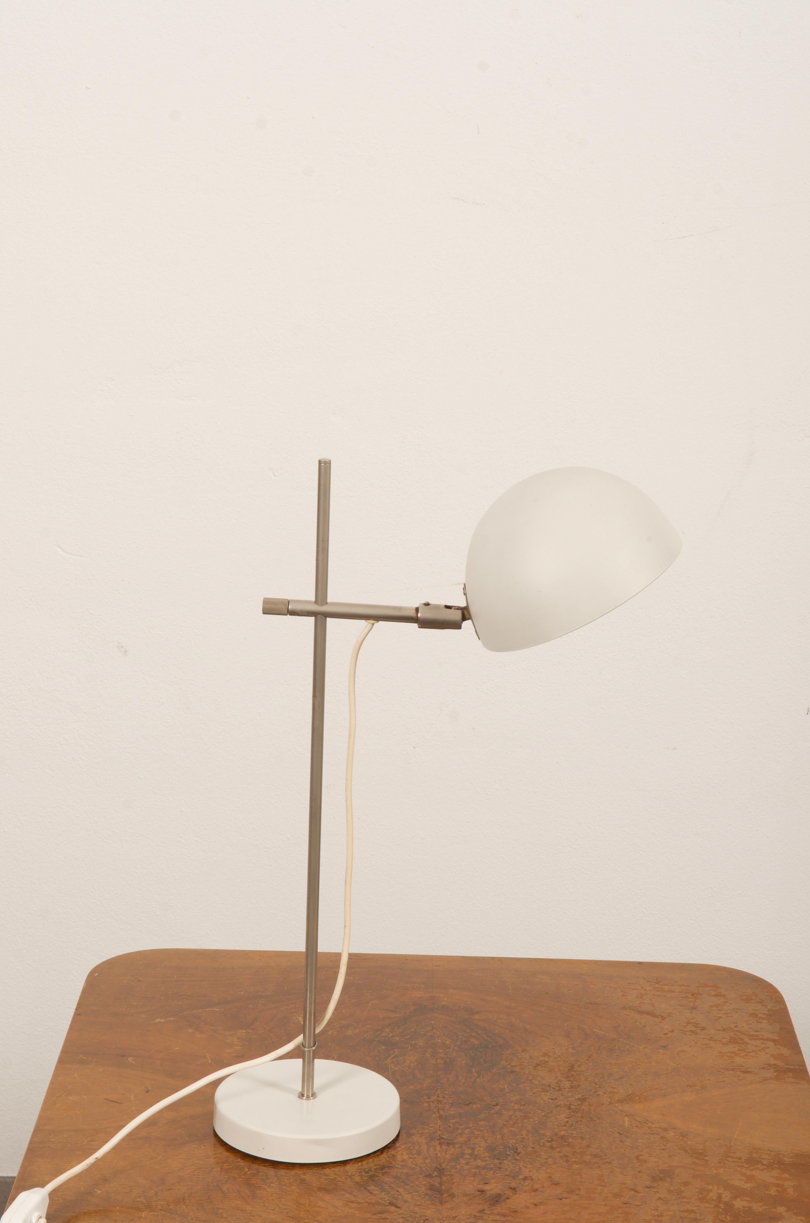 Late 20th Century White Table Lamp from the 1970s For Sale