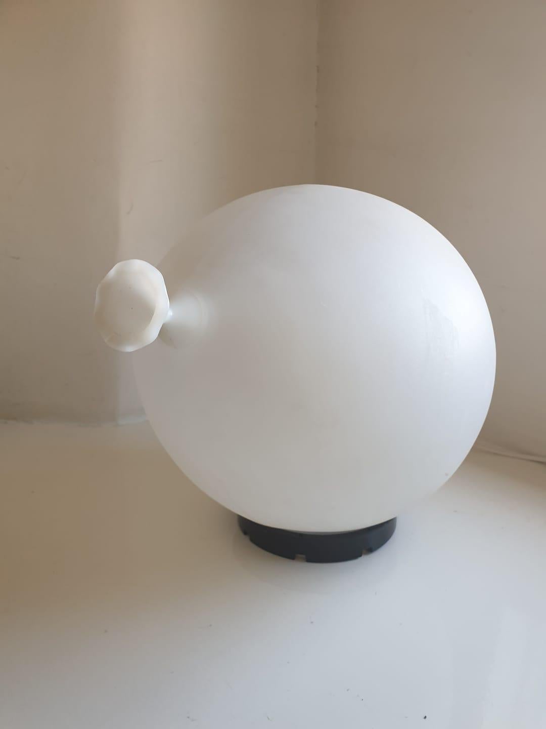 Italian White Table, Wall or Ceiling Balloon Lamp by Yves Christin, Italy, 1970s