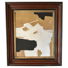 White, Tan And Black Painting By Artist Patrick Phillips, U.S.A.