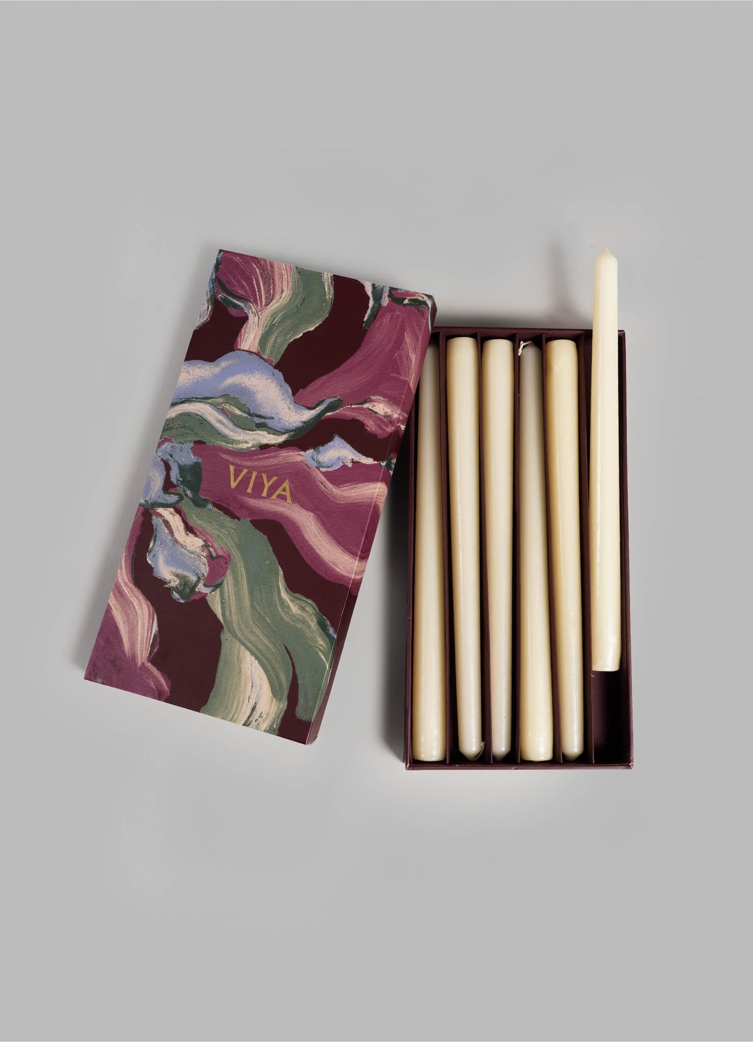 White Taper Candles in Wax, Viya by Vikram Goyal

Candles in wax. Handmade in India.

Product Details
Material: Wax
Size: 10