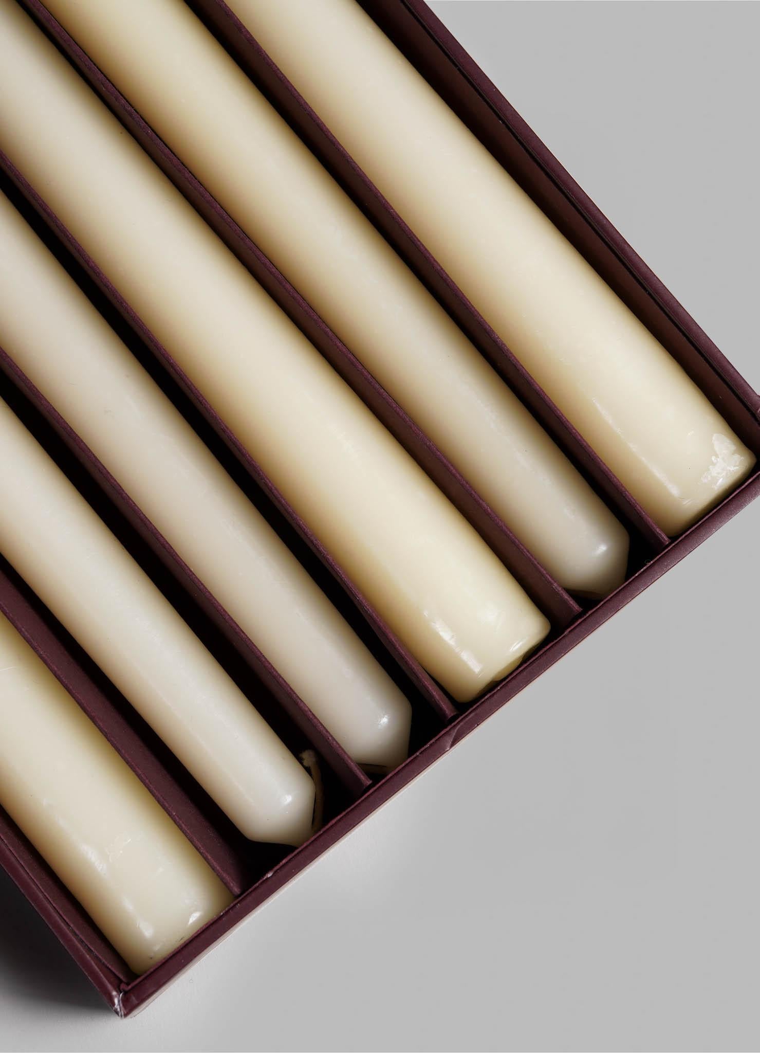 White Taper Candles in Wax, Viya by Vikram Goyal In New Condition For Sale In Noida, DL