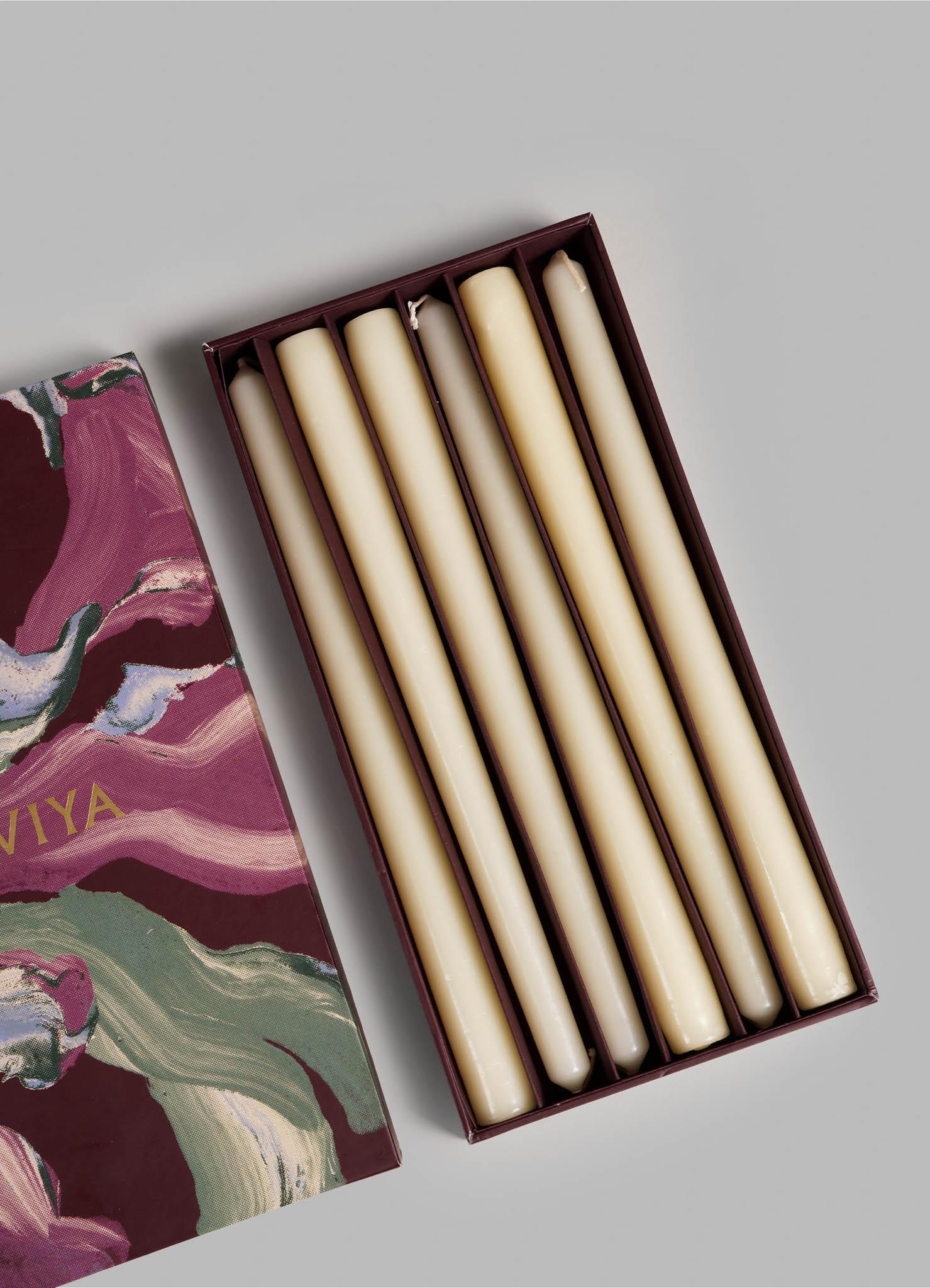 Other White Taper Candles in Wax, Viya by Vikram Goyal For Sale