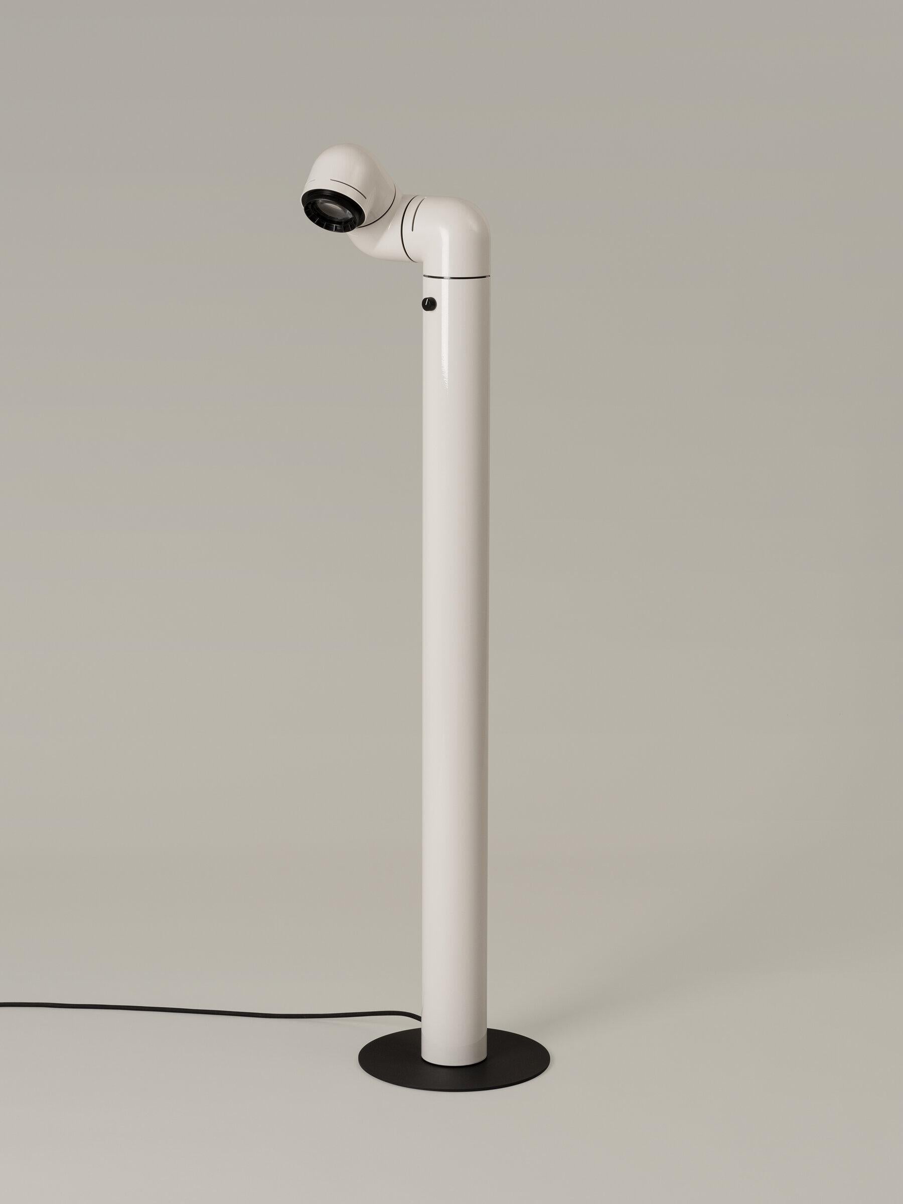 Modern White Tatu Floor Lamp by André Ricard For Sale
