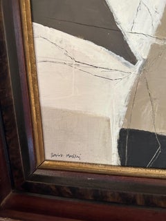 White, Taupe, Black, Grey Painting By Patrick Phillips, U.S.A., Contemporary