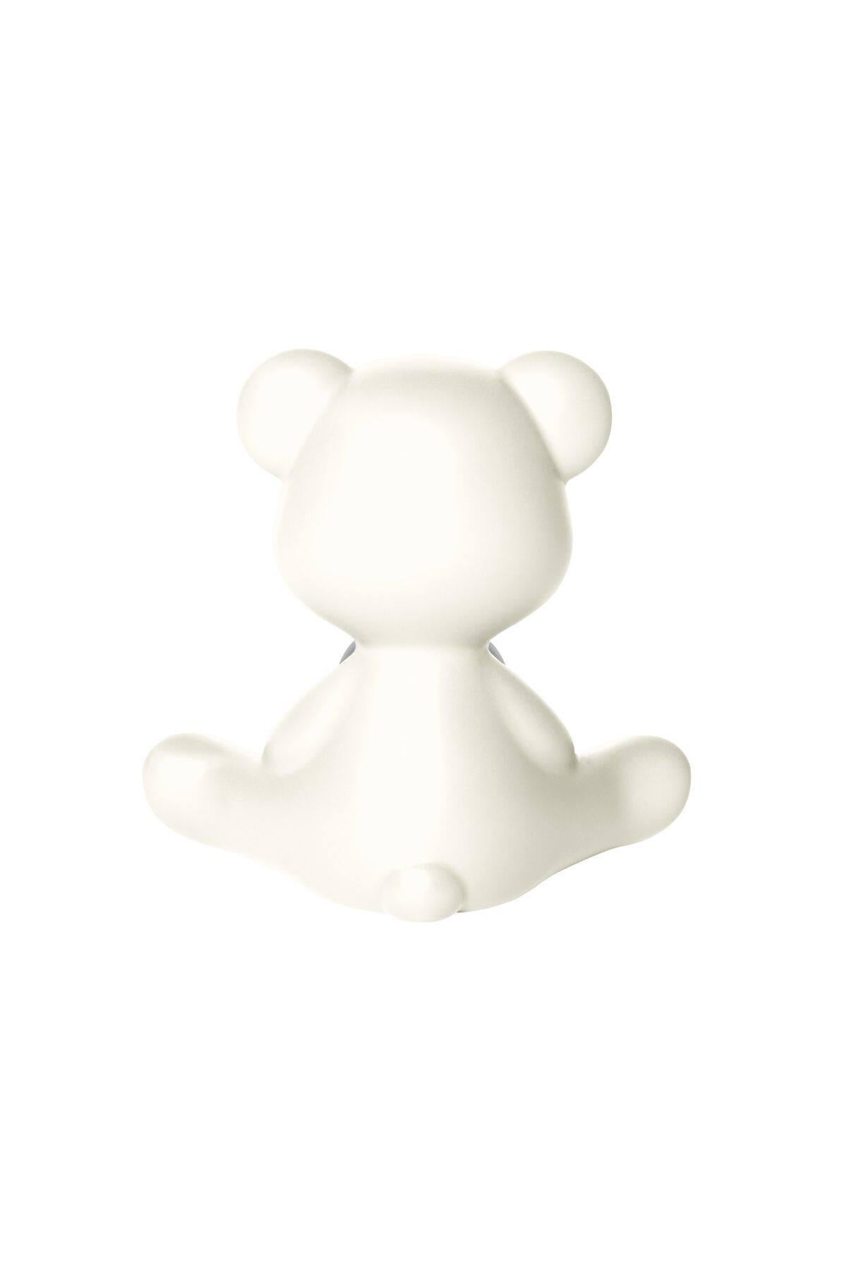 Contemporary White Teddy Bear Lamp LED, Made in Italy For Sale