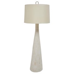 White Tessellated Stone Floor Lamp, 1990s