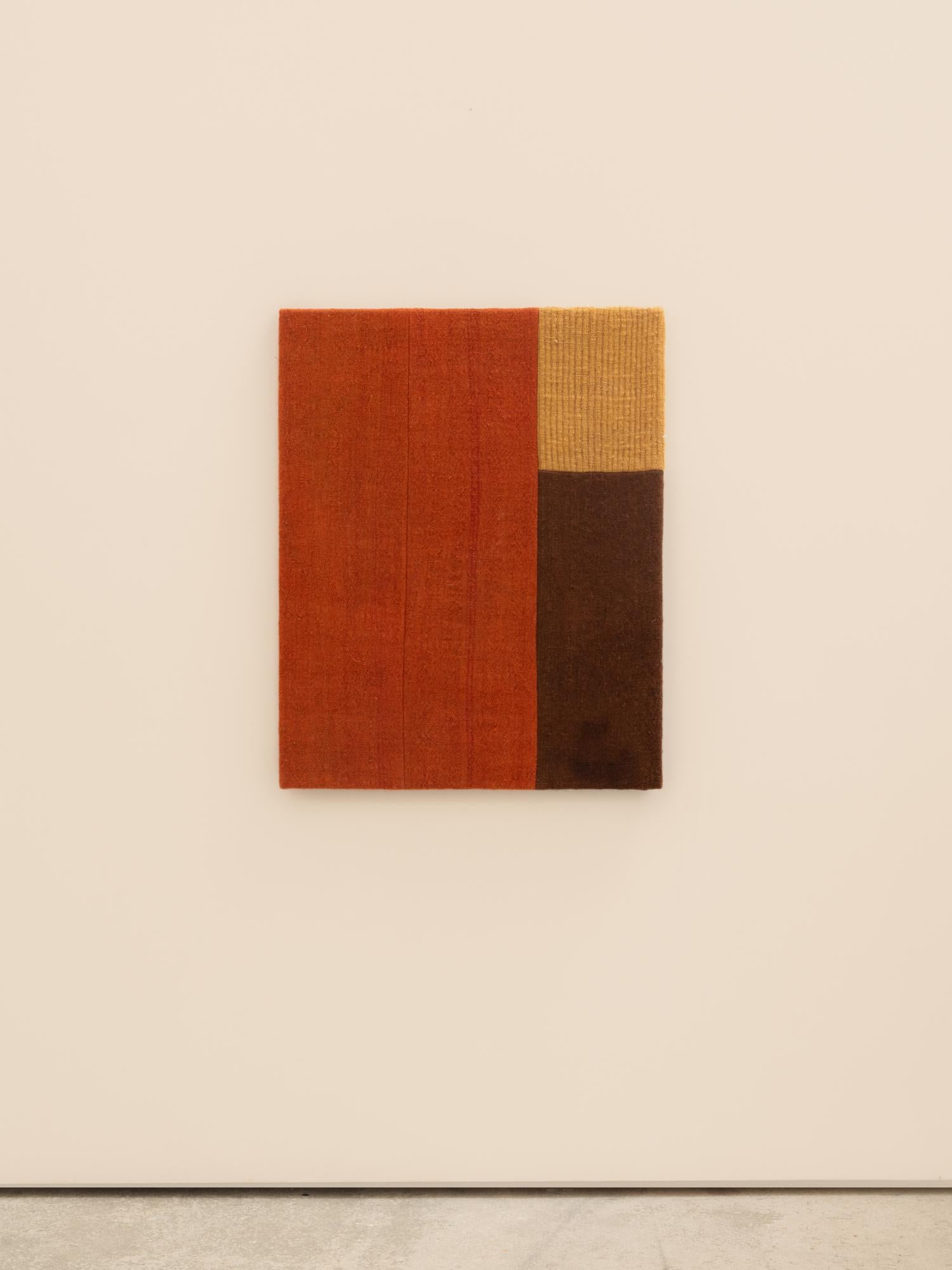 Weißes Textil-Kunstwerk, aus handgesponnener Wolle, handgefertigt im Angebot 3