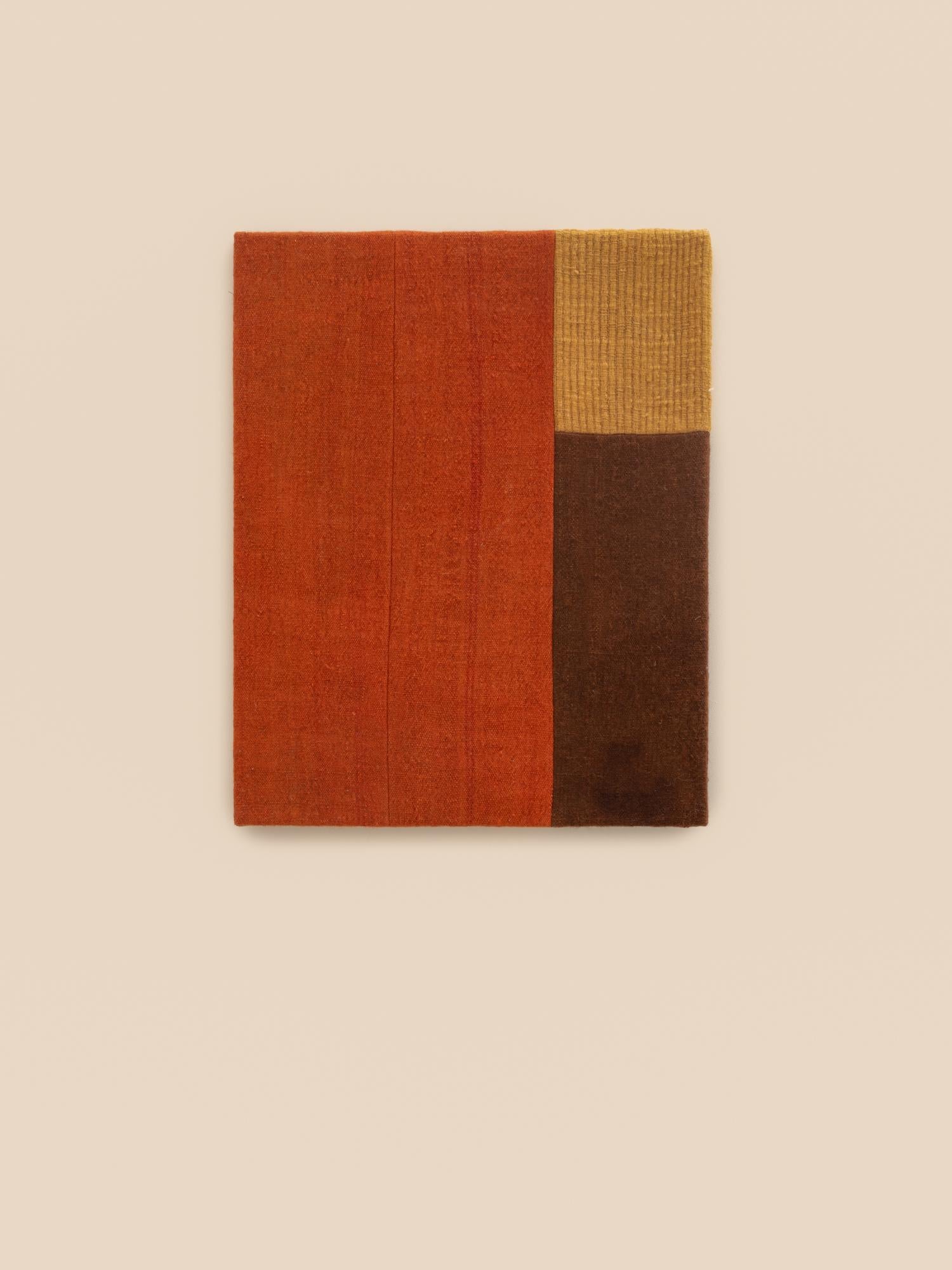 Weißes Textil-Kunstwerk, aus handgesponnener Wolle, handgefertigt im Angebot 4