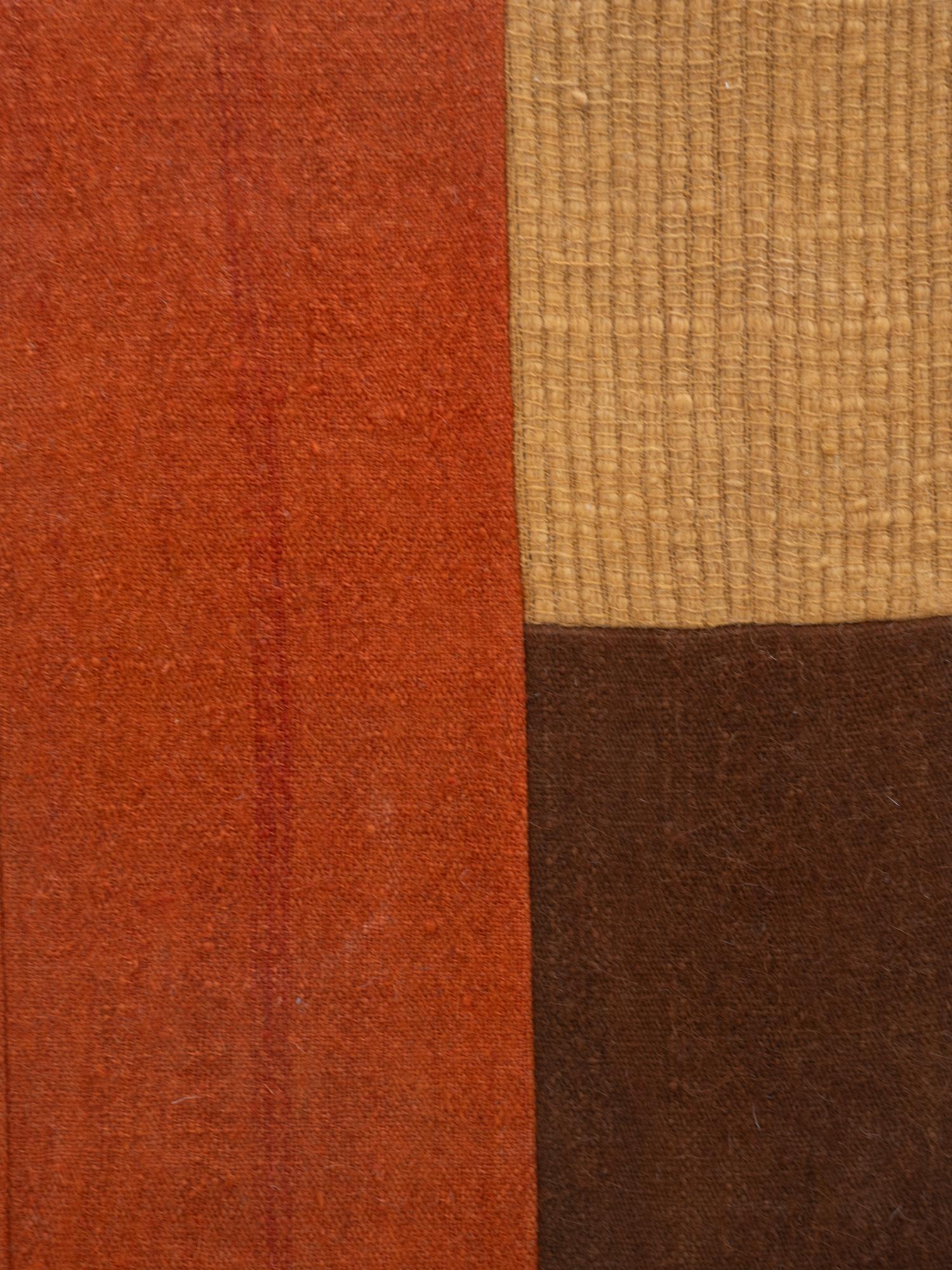 Weißes Textil-Kunstwerk, aus handgesponnener Wolle, handgefertigt im Angebot 6
