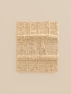 Contemporary Organic Modern Moroccan Handspun Wool Wall Tapestry