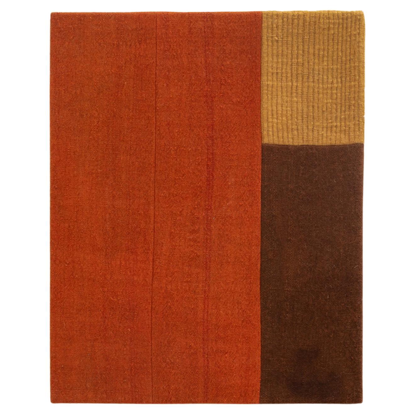 Œuvre d'art murale en textile blanc, faite de laine tissée à la main, de fabrication artisanale