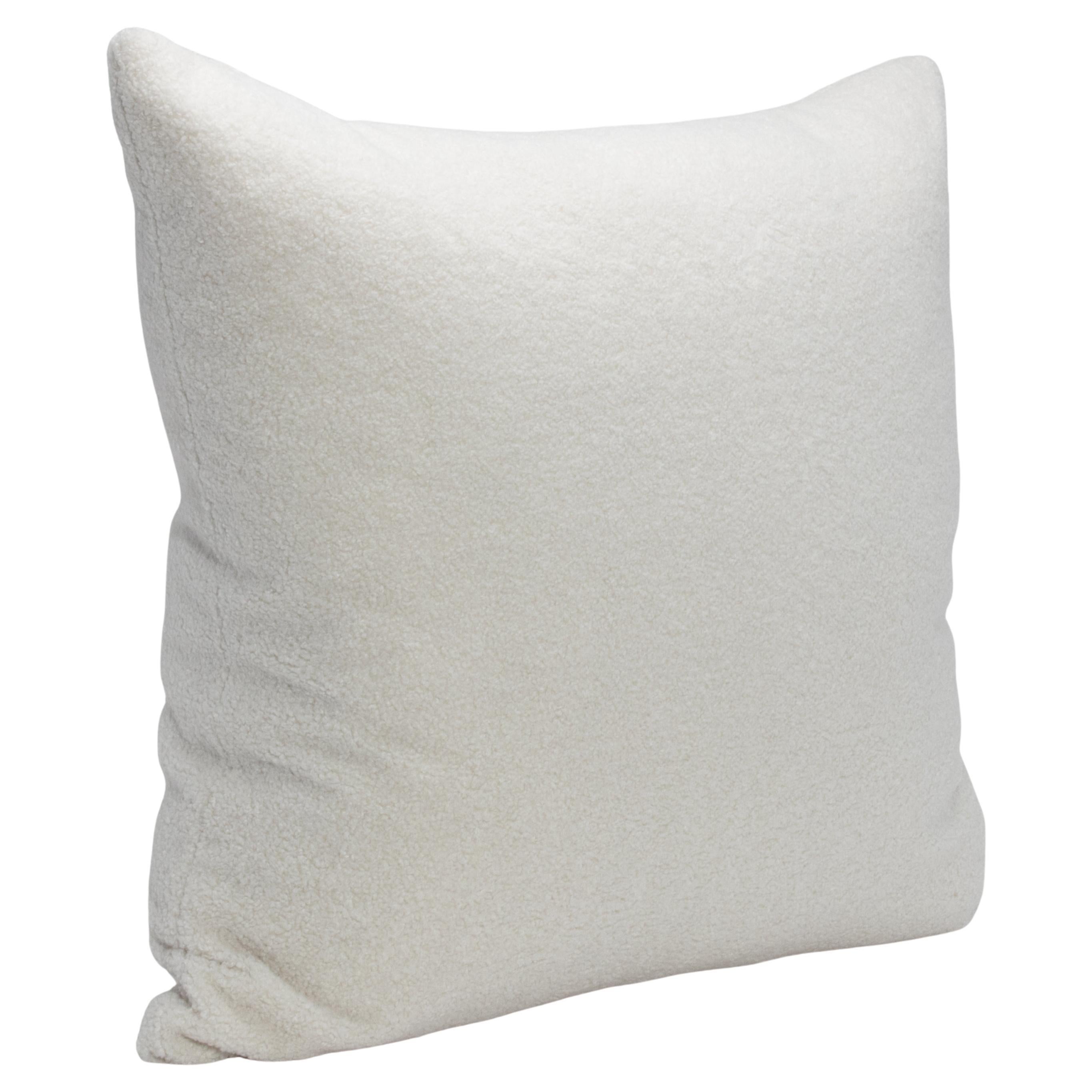 White Textured Euro Pillow By MOGUL