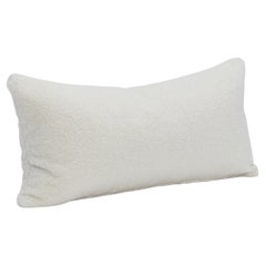 White Textured Kidney Pillow By MOGUL