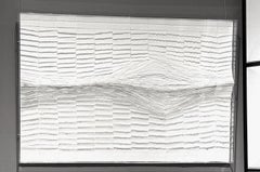 White Textured Paper Abstract Artwork, Indonesia, Contemporary