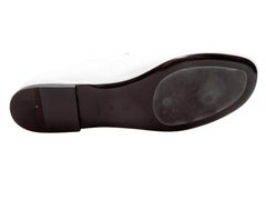 Bailarinas Mary Jane blancas de piel The Row talla 38