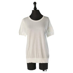 White thin jersey cotton tee-shirt CHANEL