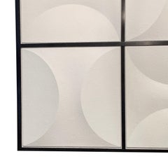 White Three Dimensional Wall Sculpture, France, 1960s