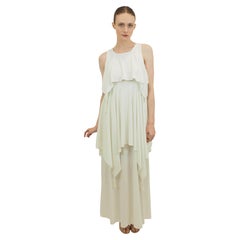 White Tiered Dress With Tassels