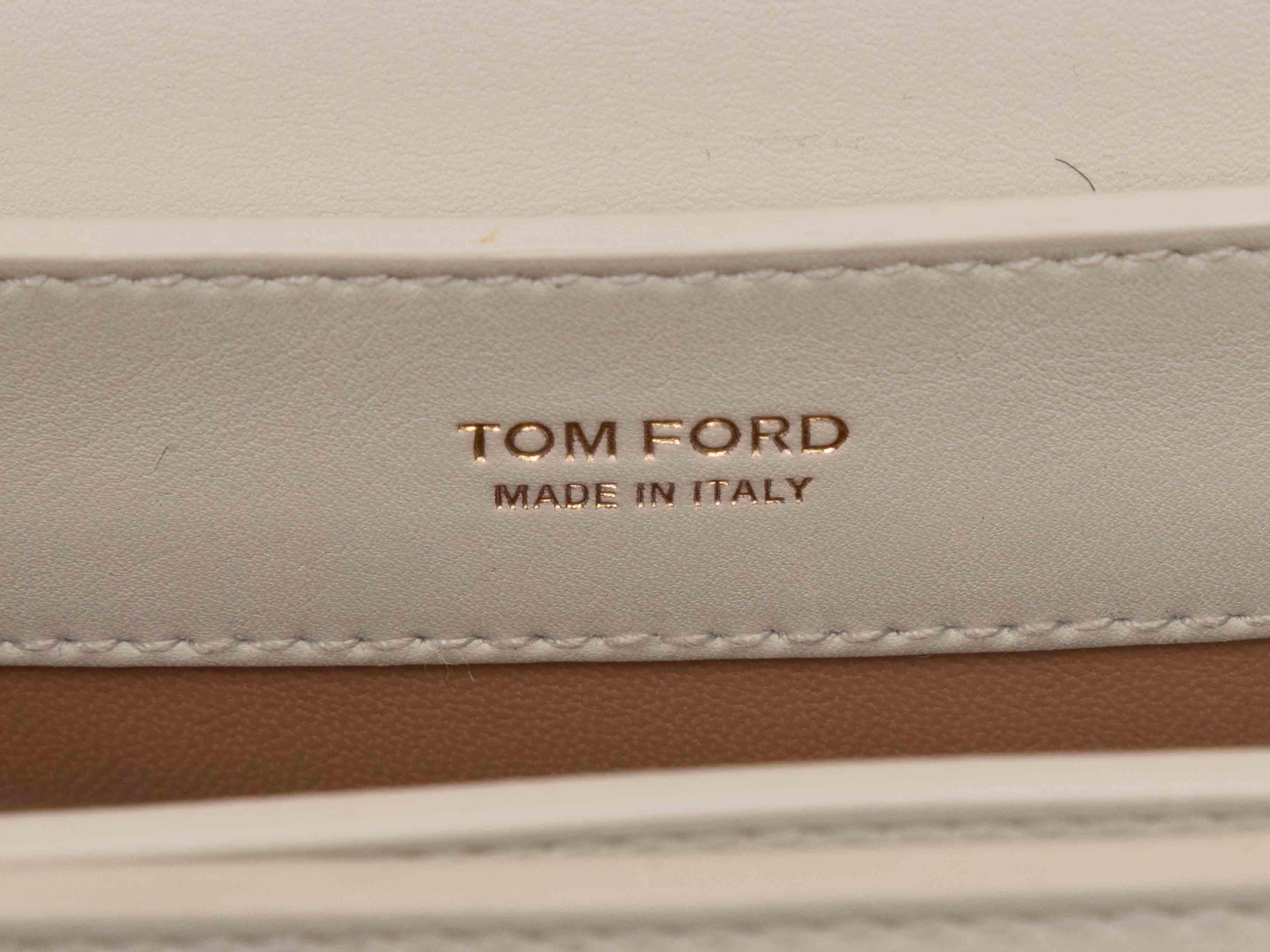 Weiße Tom Ford Sienna Umhängetasche im Angebot 2